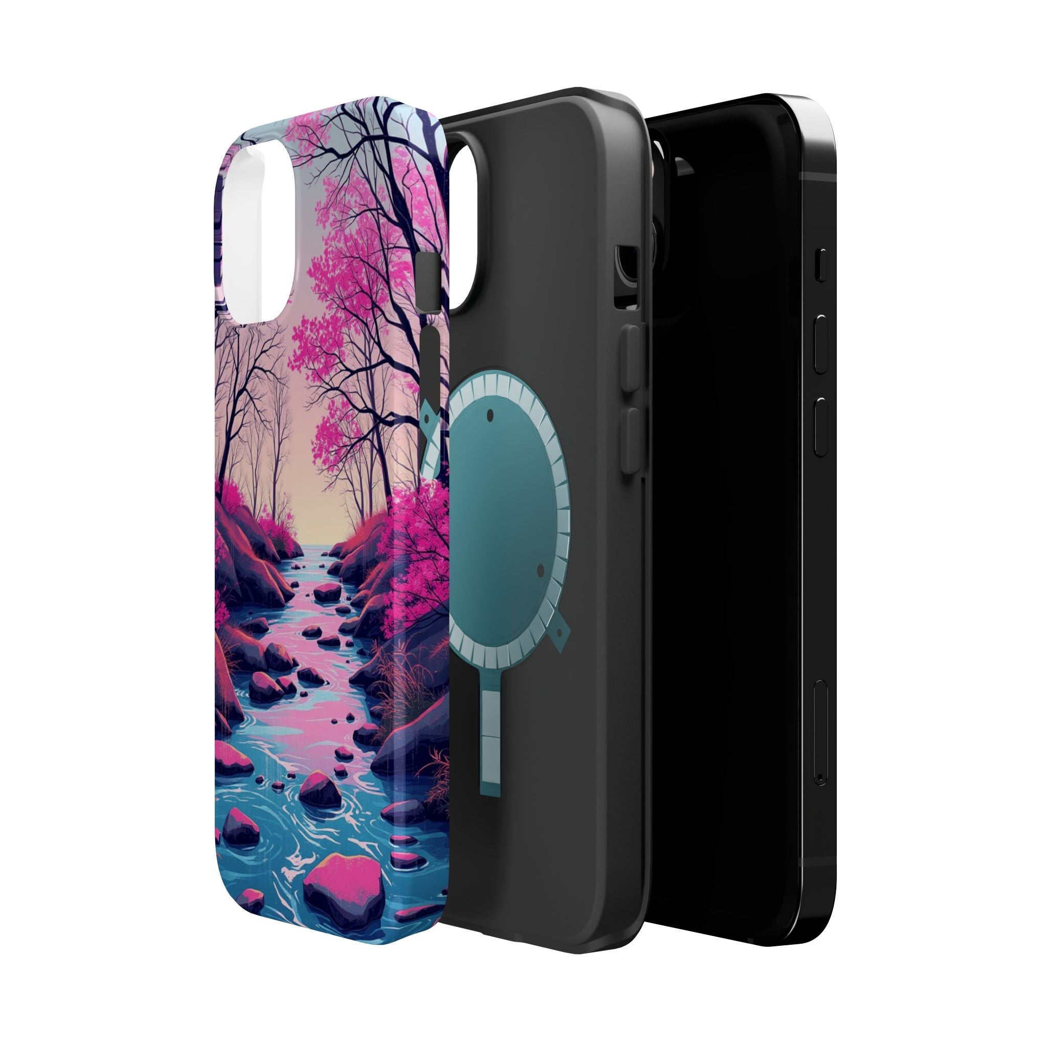 iPhone Spring Creek Mystic Art 15 Bold Modern Everyday Snap Case · iPhone Case