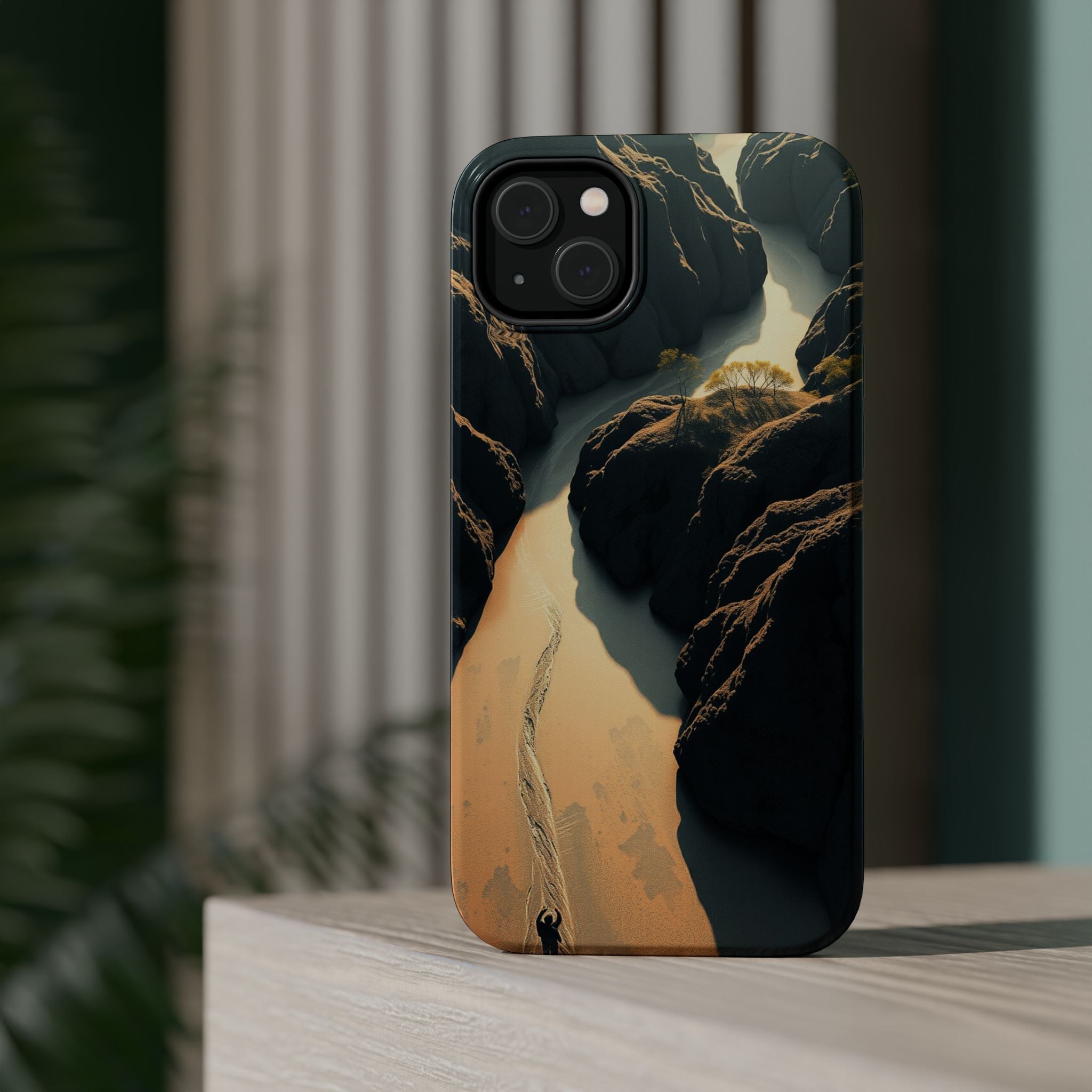 iPhone River Delta Aerial Bold Art Bold Modern Everyday Snap Case · iPhone Case