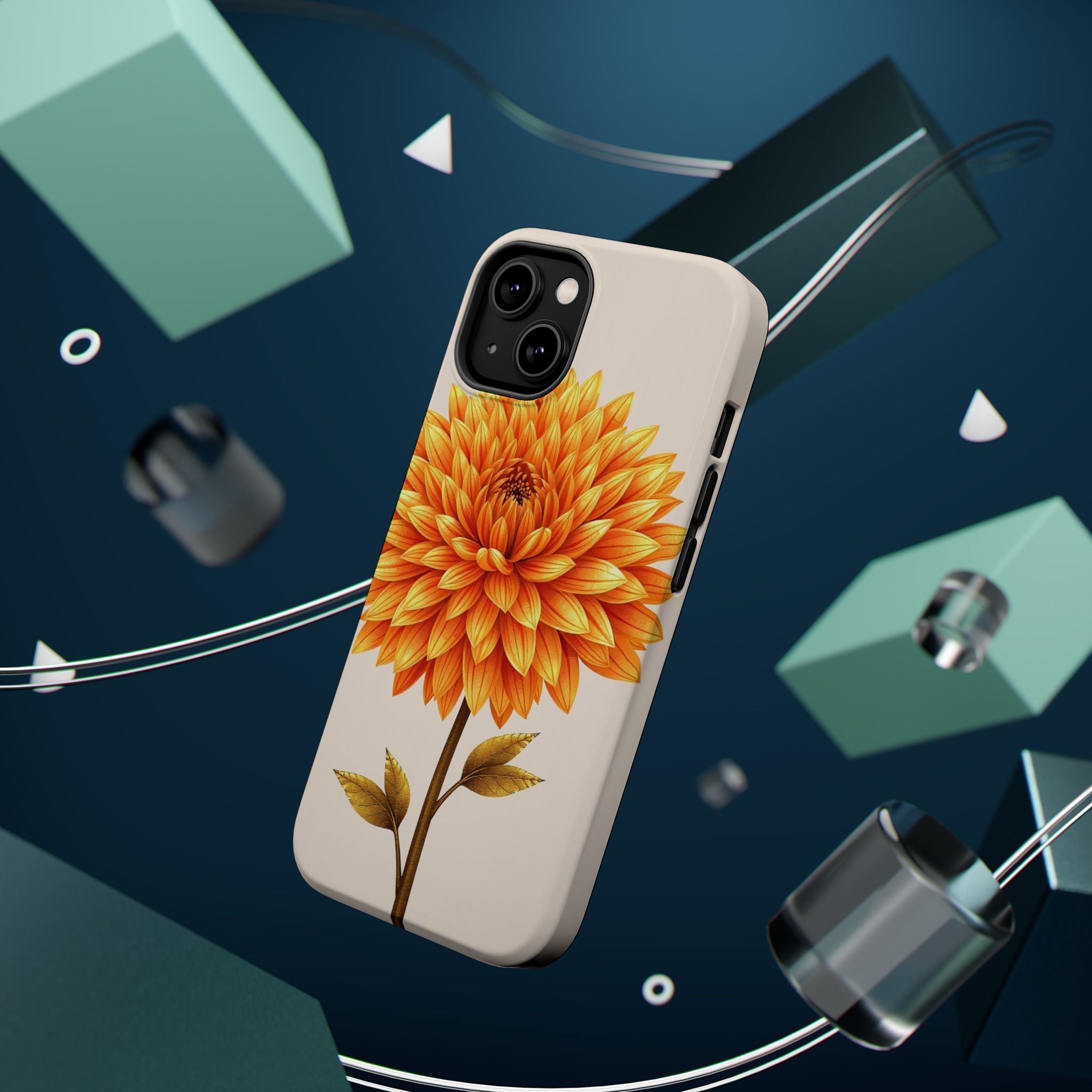 iPhone Chrysanthemum Classic Gold Foil Luxury Slim iPhone Everyday · iPhone Case