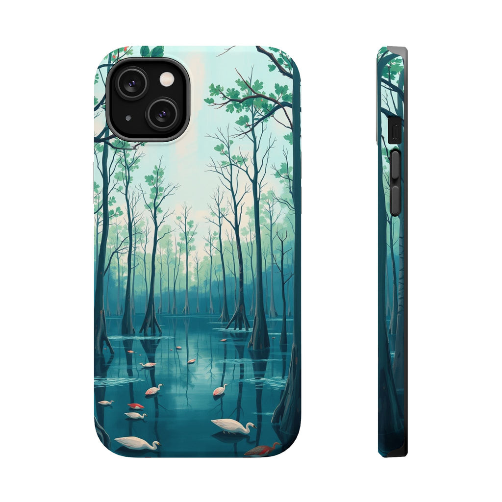iPhone Cypress Swamp Electric Art Bold Modern Everyday Snap Case · iPhone Case