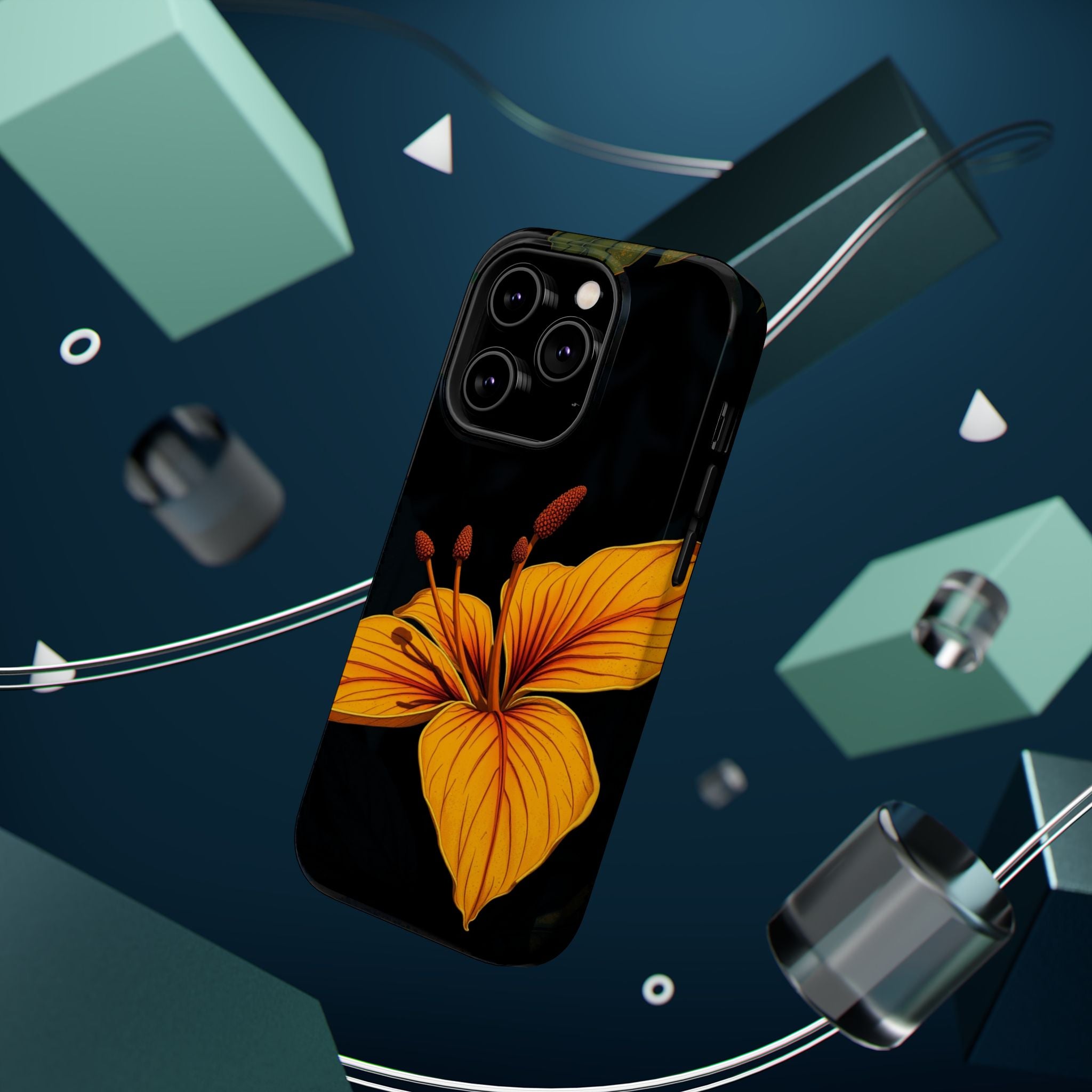 iPhone Earthy Tropical Bloom Design Artistic Everyday Cas Slim Snap Case · iPhon