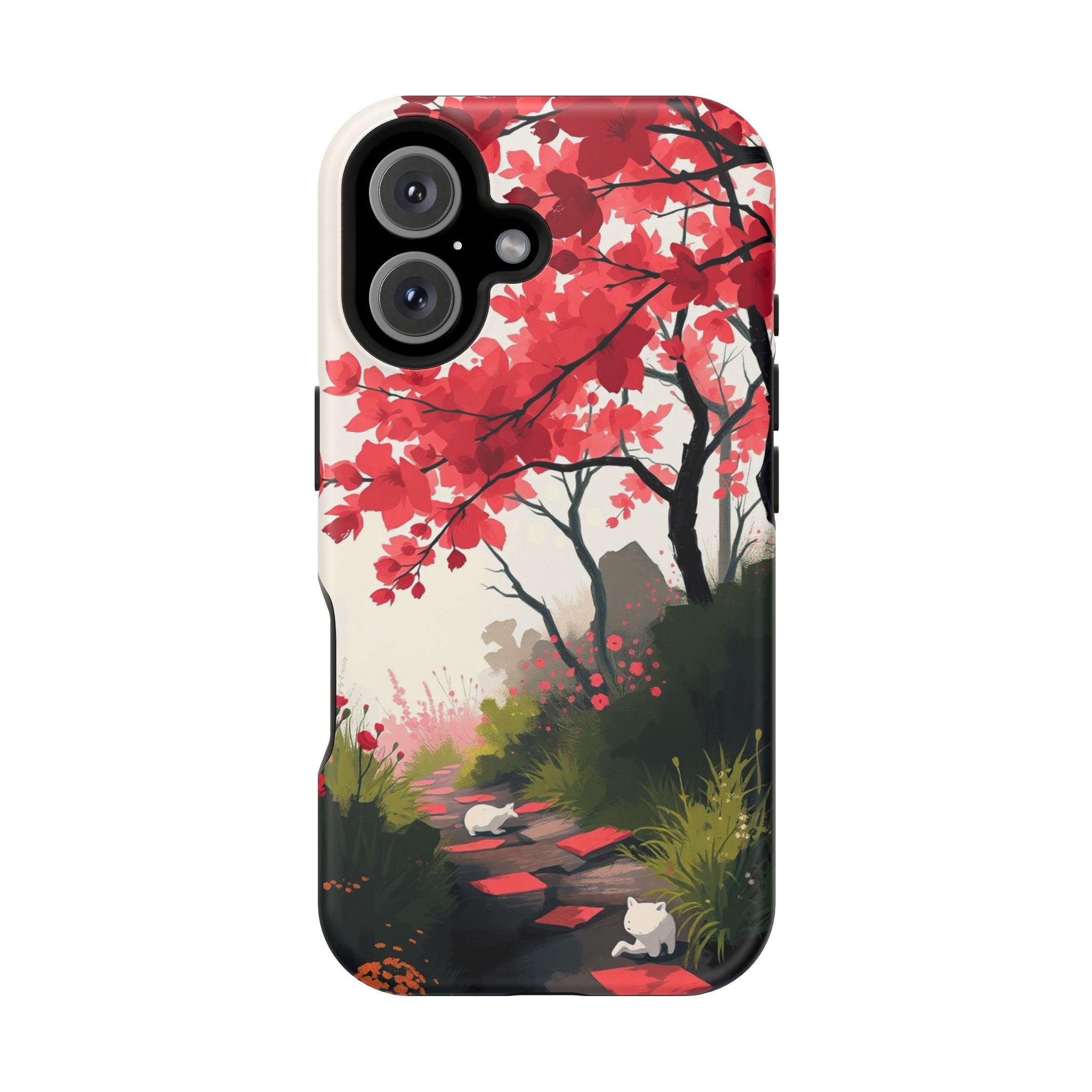 iPhone Blossom Trail Oil Painting Impressionist Soft iPhone Finish · iPhone Case