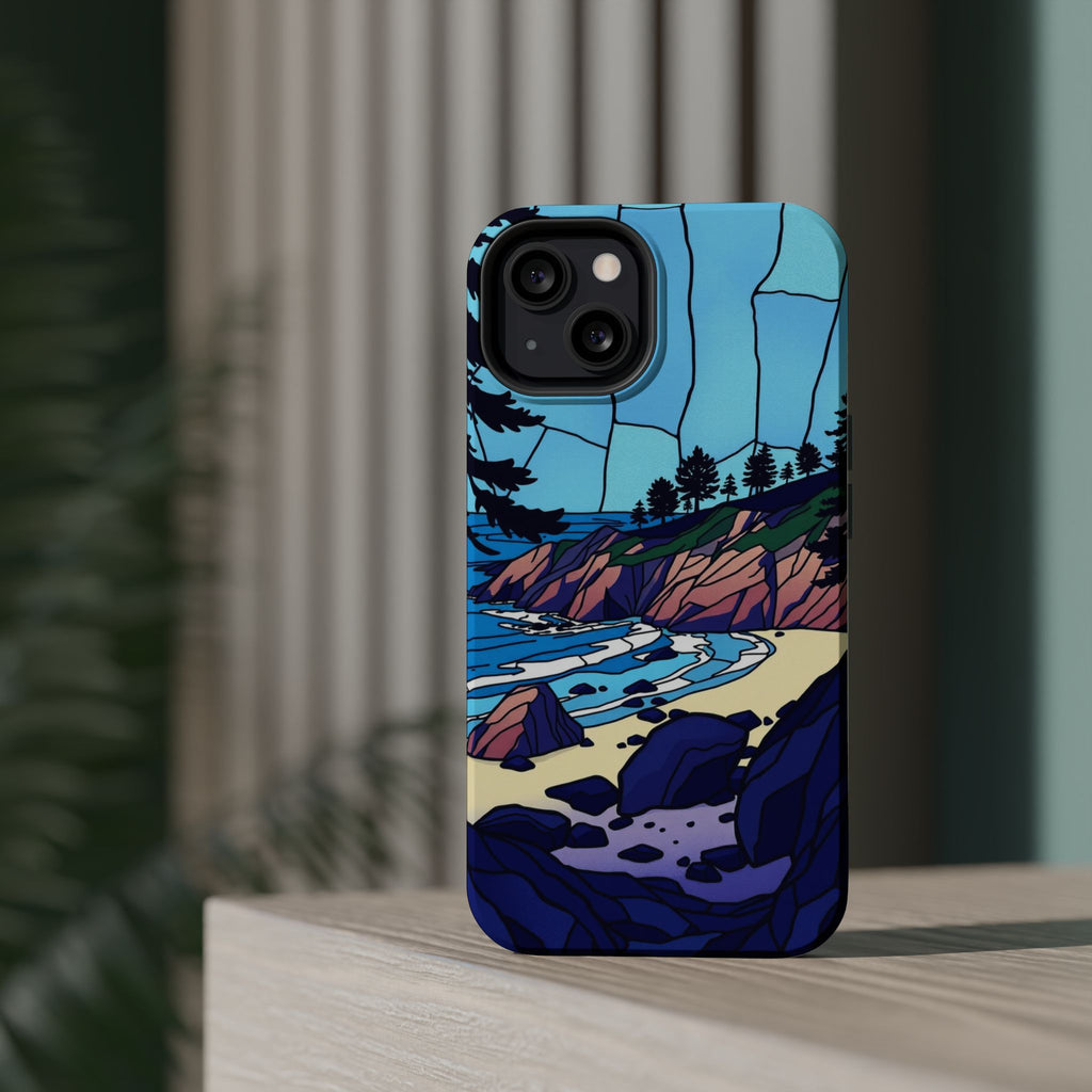 iPhone Indigo And Violet Pebble Beach Slim Everyday iPhone 11 Designer · iPhone