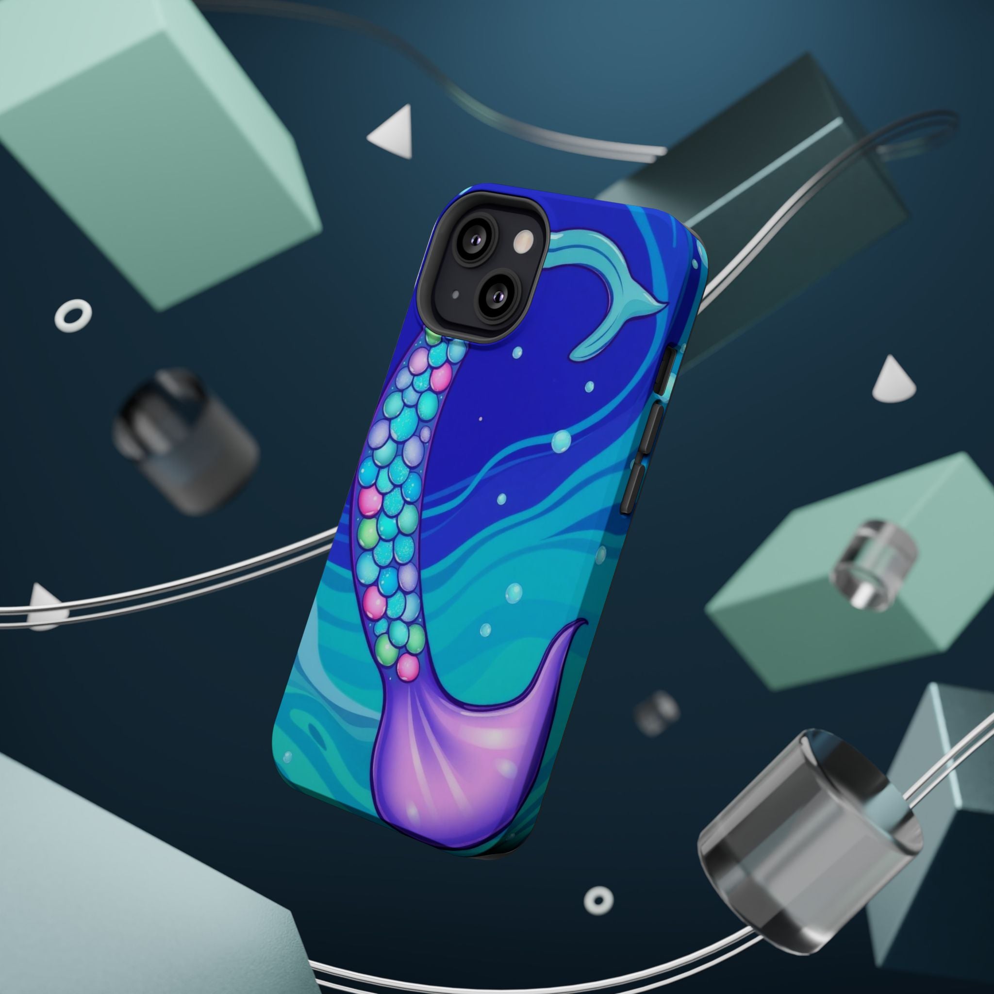 iPhone Mermaid Tail Swirl Kids Fun iPhone Phone Case Gift Artistic · iPhone Case