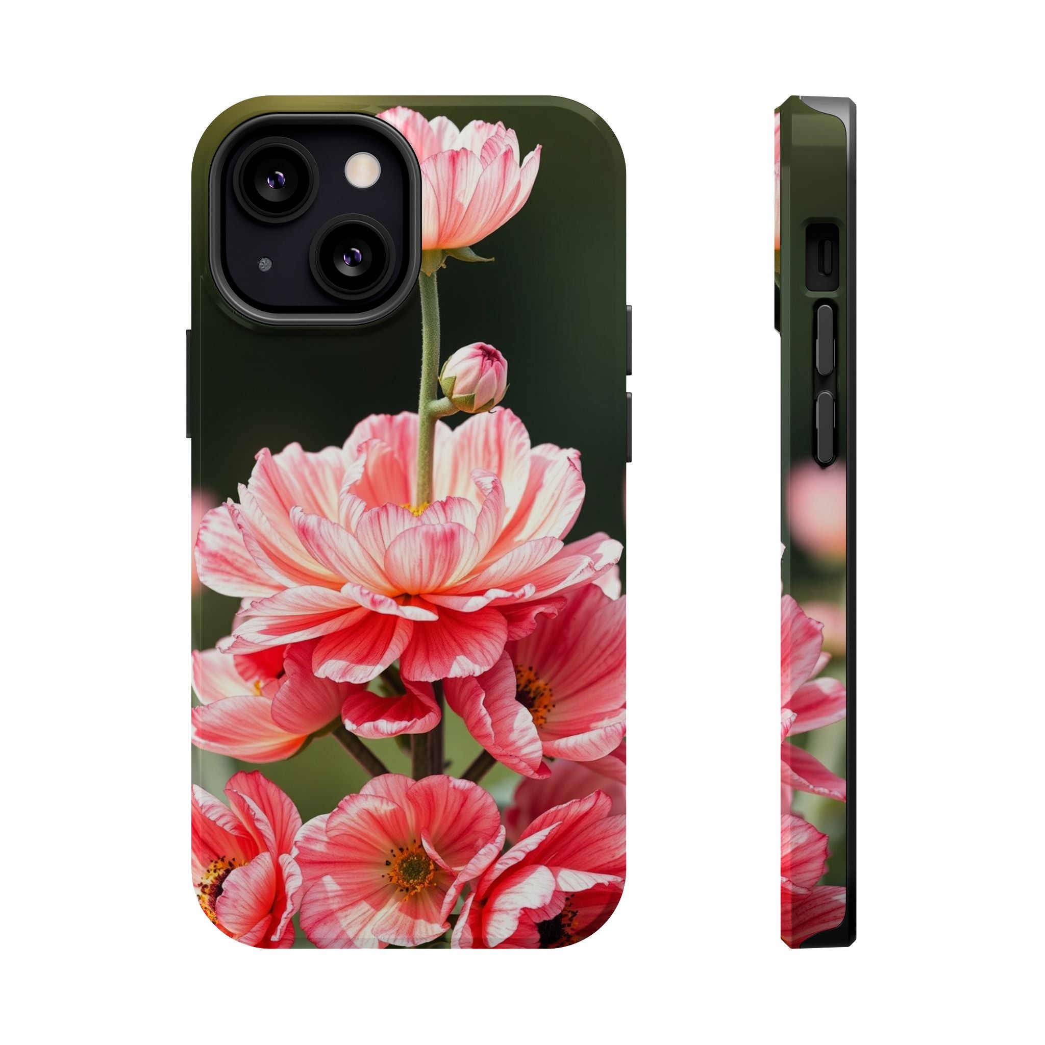 iPhone Ranunculus Stack Vibrant Watercolor Slim Snap Case · iPhone Case