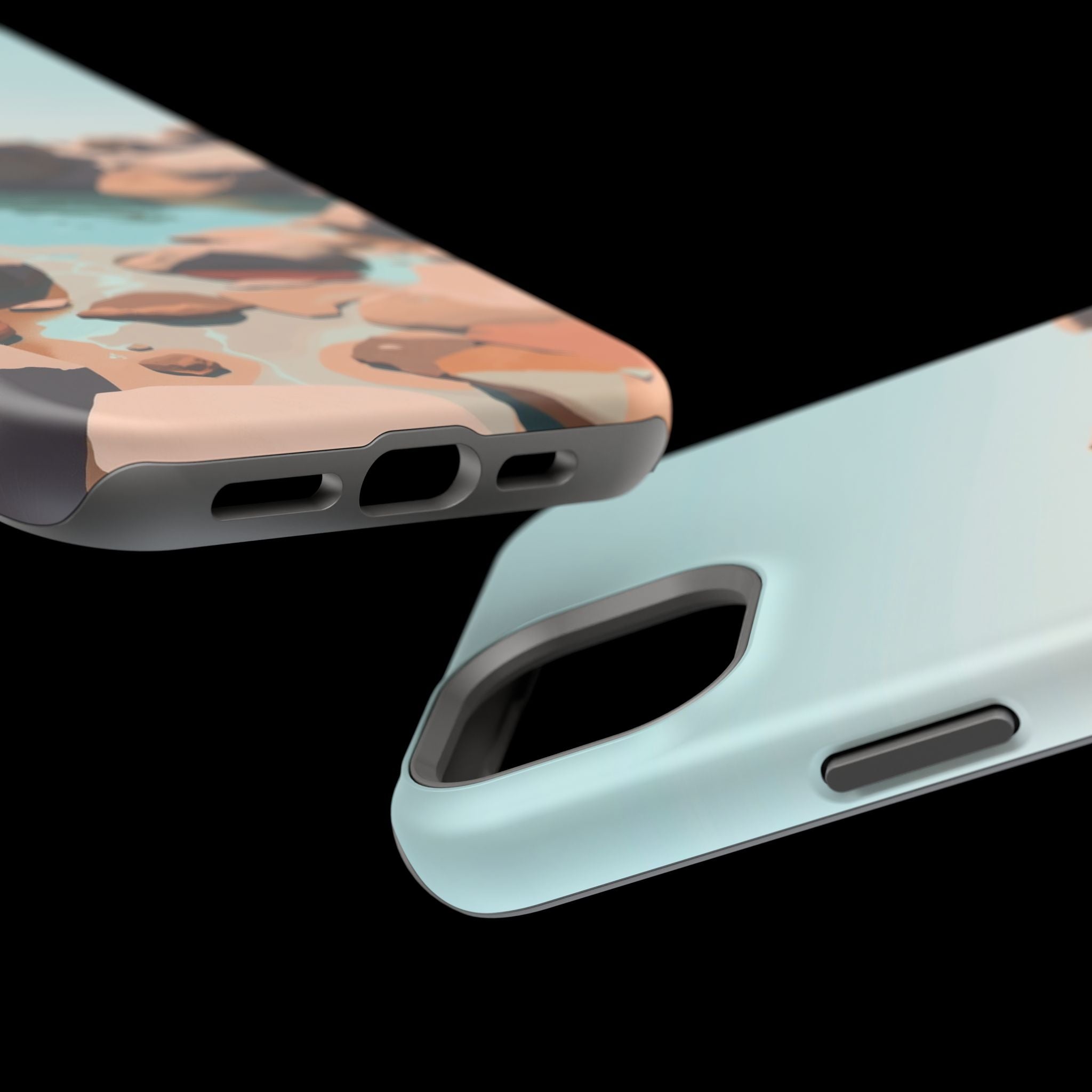 iPhone Tidal Pool Oil Painting Impressionist Slim iPhone Everyday · iPhone Case