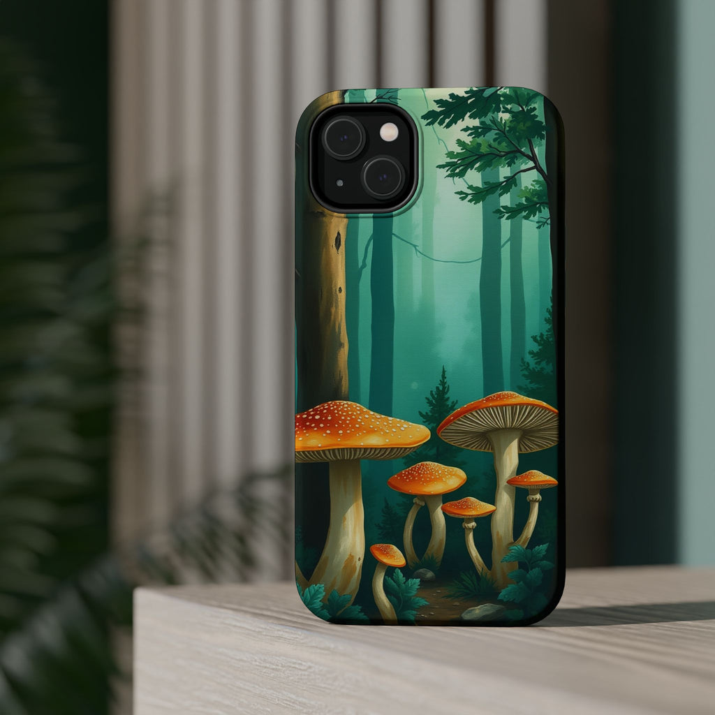 iPhone Mushroom Forest Oil Painting Impressionist iPhone Clean Minimal · iPhone