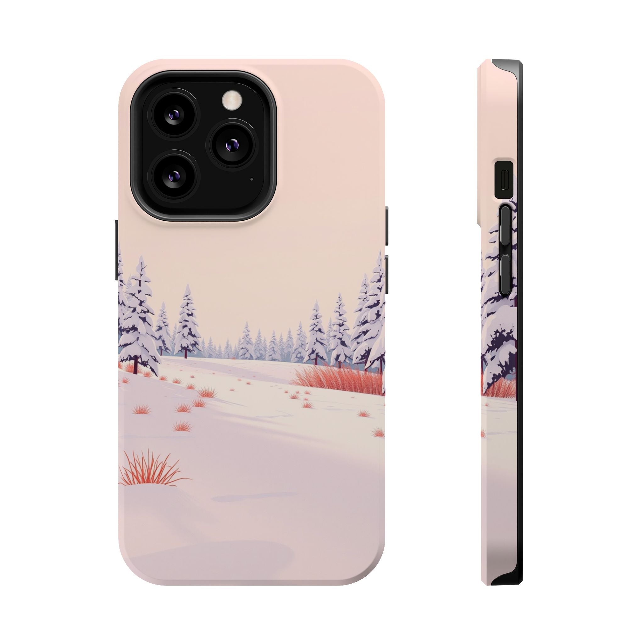 iPhone Snow Field Vintage Retro Poster Slim Everyday Designer Case · iPhone Case