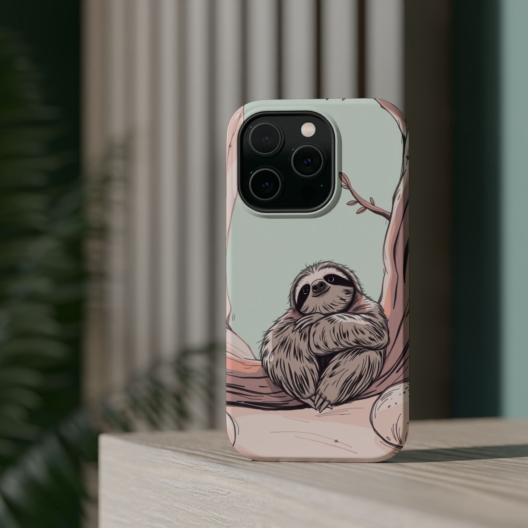iPhone Cozy Sloth Mode Hand-Drawn Sketch Slim Everyday Designer Case · iPhone Ca