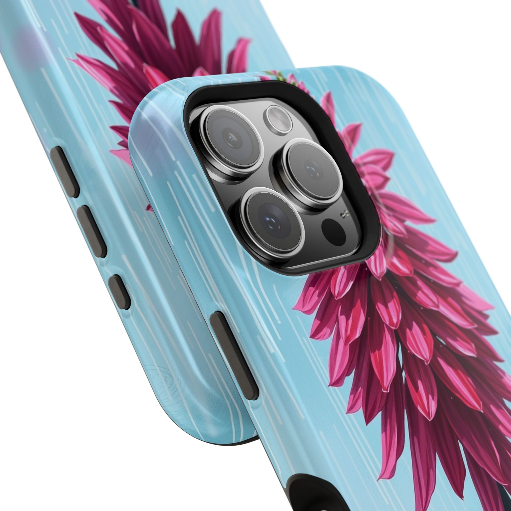 iPhone Cyan And Magenta Spring Shower Bloom Slim iPhone Everyday · iPhone Case