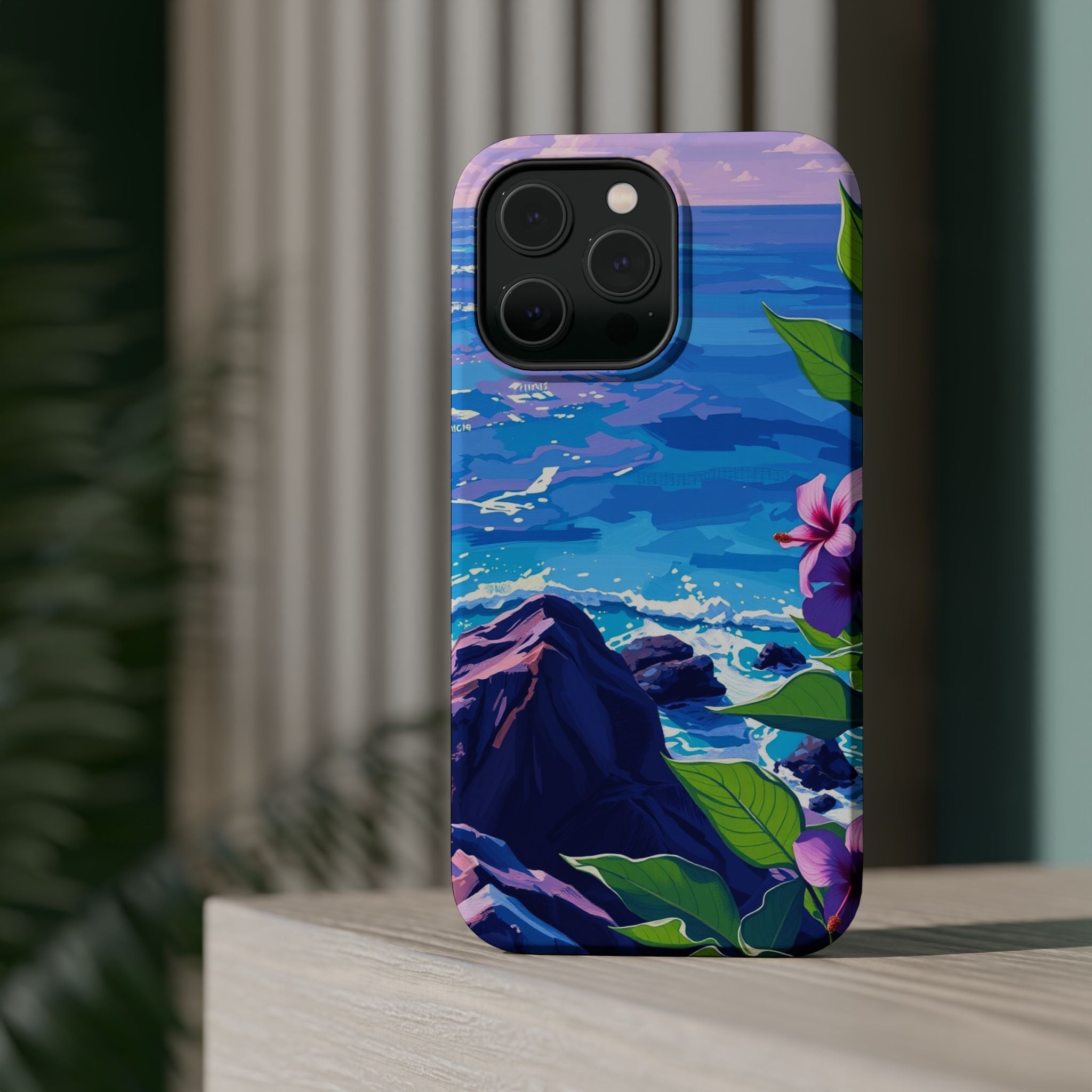 iPhone Hibiscus Coast Enchanted Art Slim Everyday Designer Case · iPhone Case