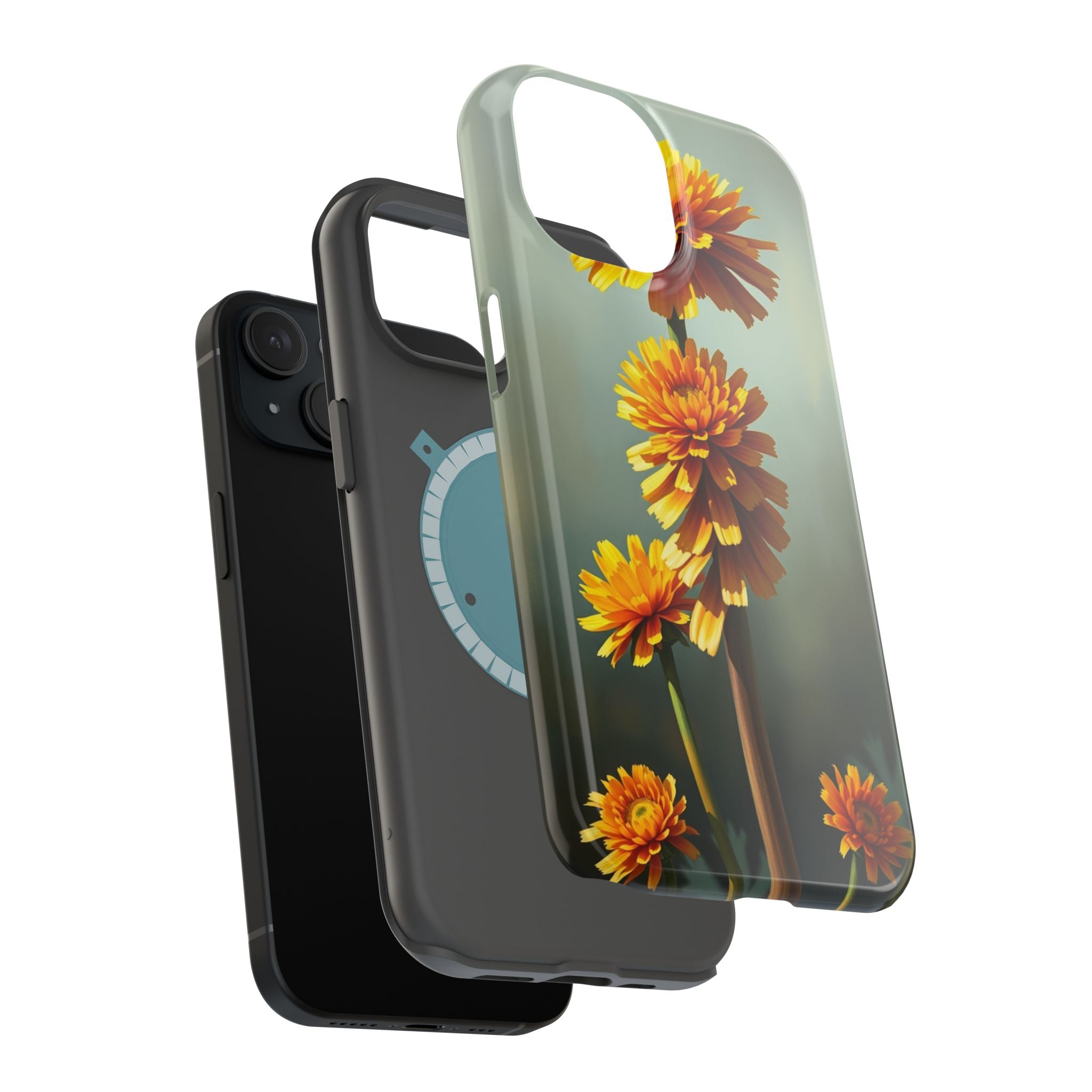 iPhone Ranunculus Stack Electric Art Slim Everyday Designer Case · iPhone Case