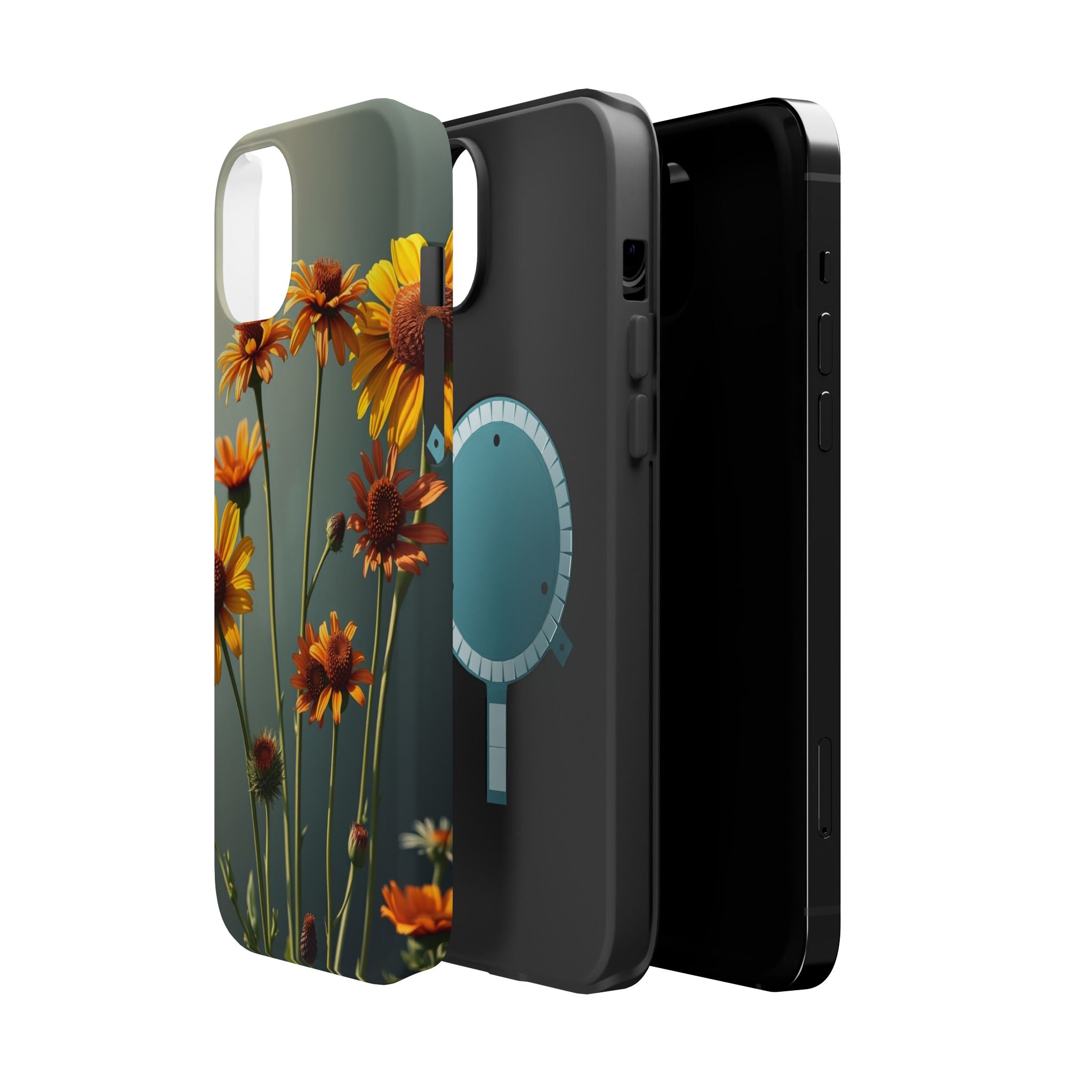 iPhone Mustard And Rust Wildflower Bunch Slim Everyday iPhone Designer · iPhone