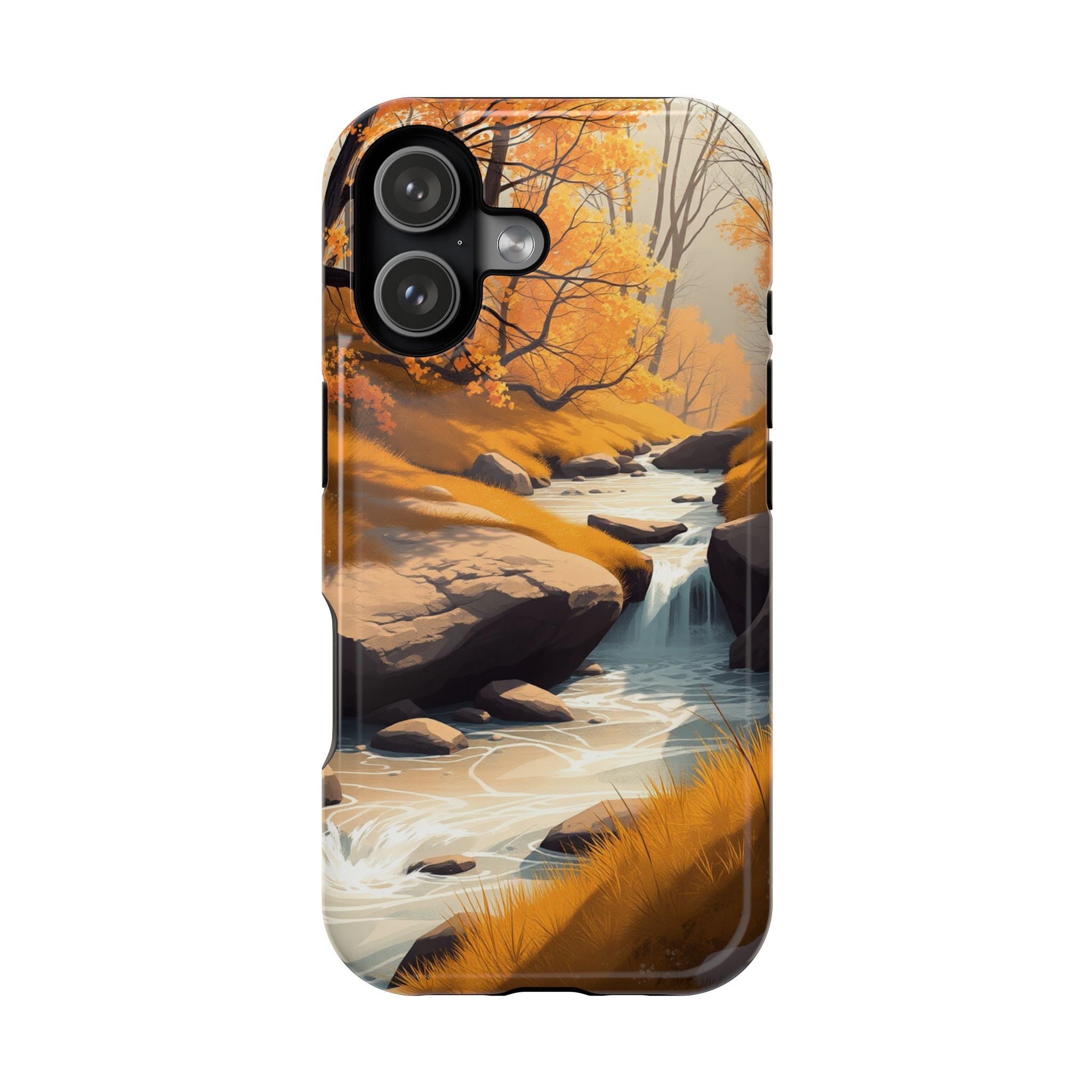 iPhone Mustard And Rust Spring Creek Slim Everyday Designer Case · iPhone Case