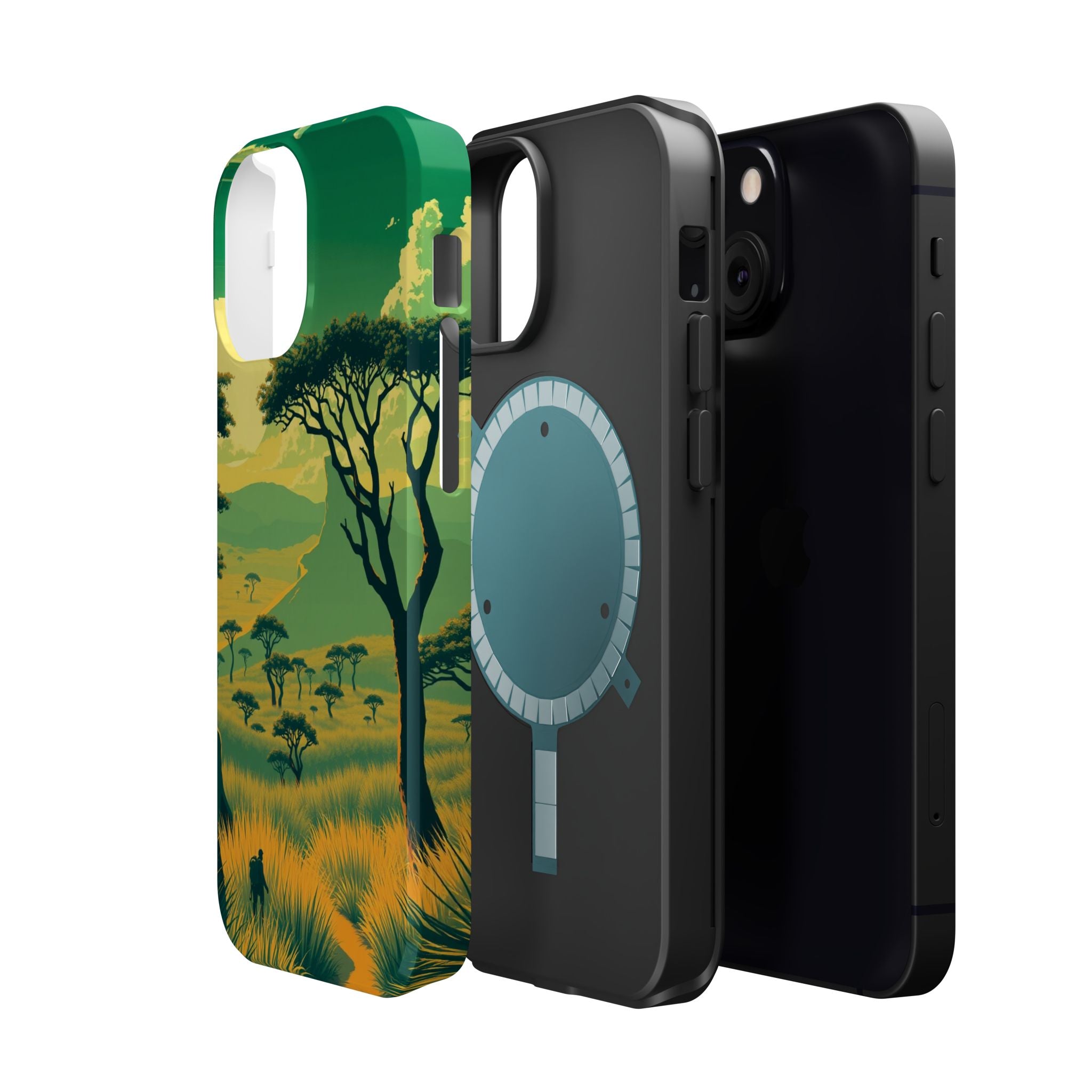 iPhone Savanna Horizon Pixel Art -Bit Slim Everyday Designer Case · iPhone Case
