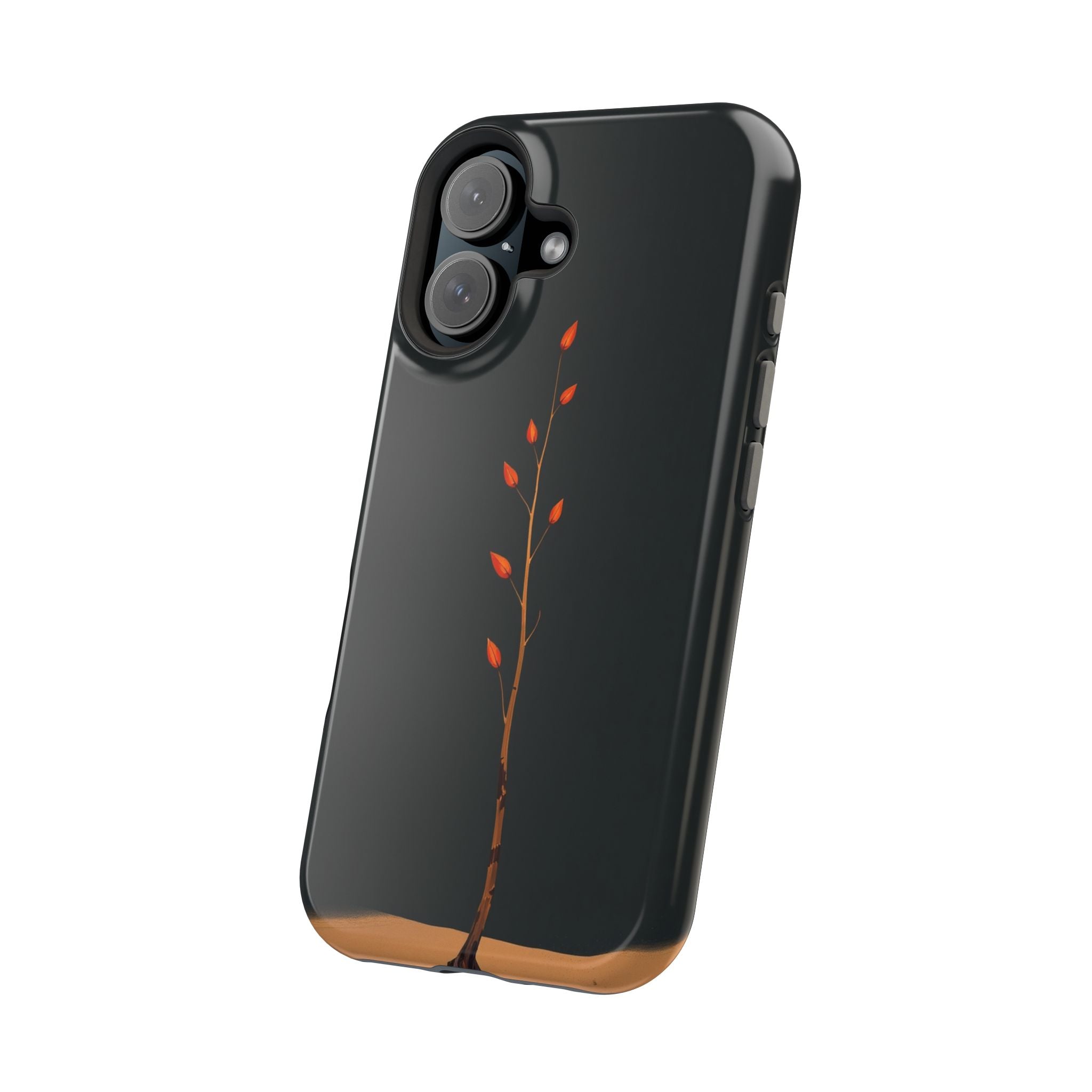 iPhone Burnt Orange And Sand Minimalist Stem Slim iPhone Everyday · iPhone Case