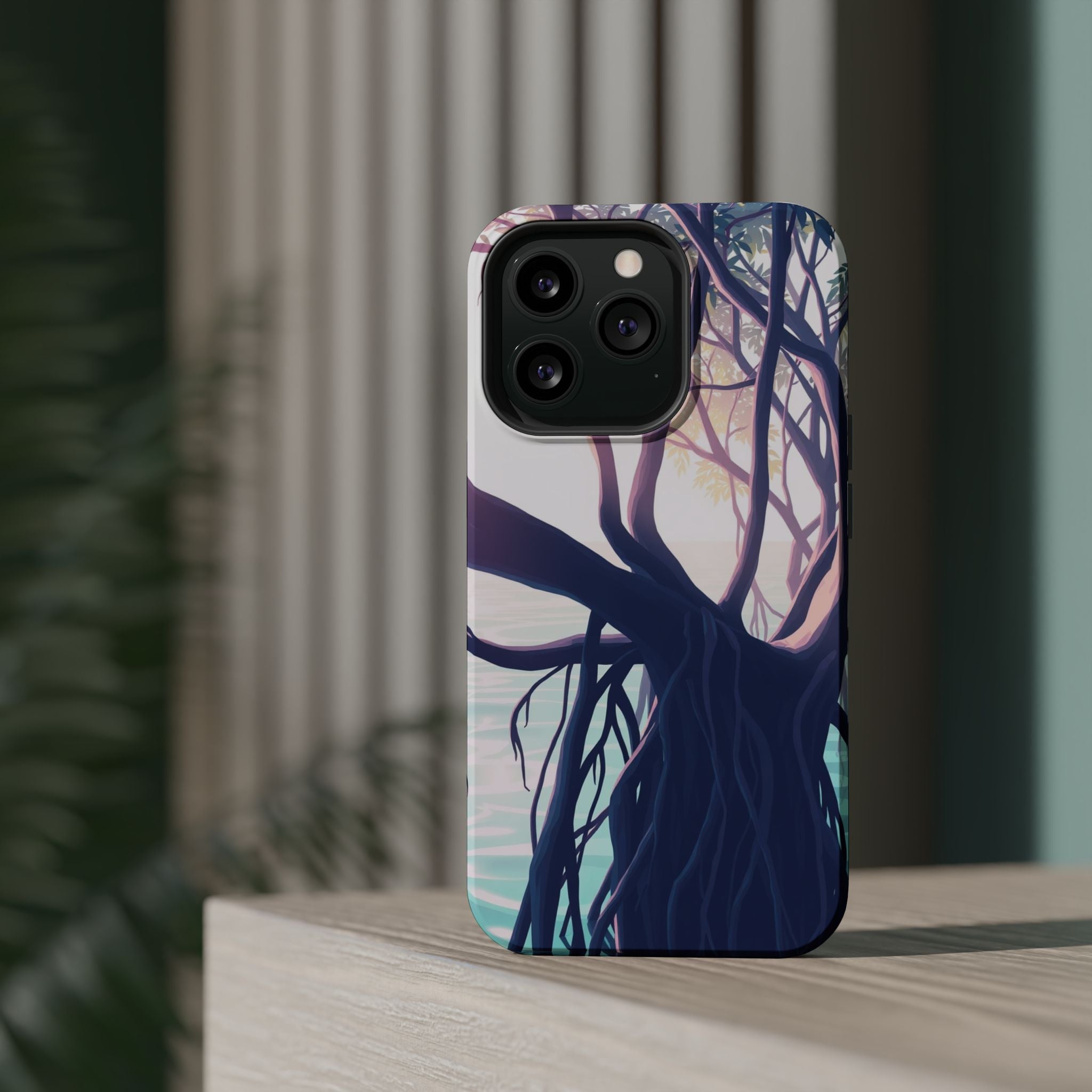 iPhone Mangrove Roots Holographic Iridescent Slim iPhone Everyday · iPhone Case