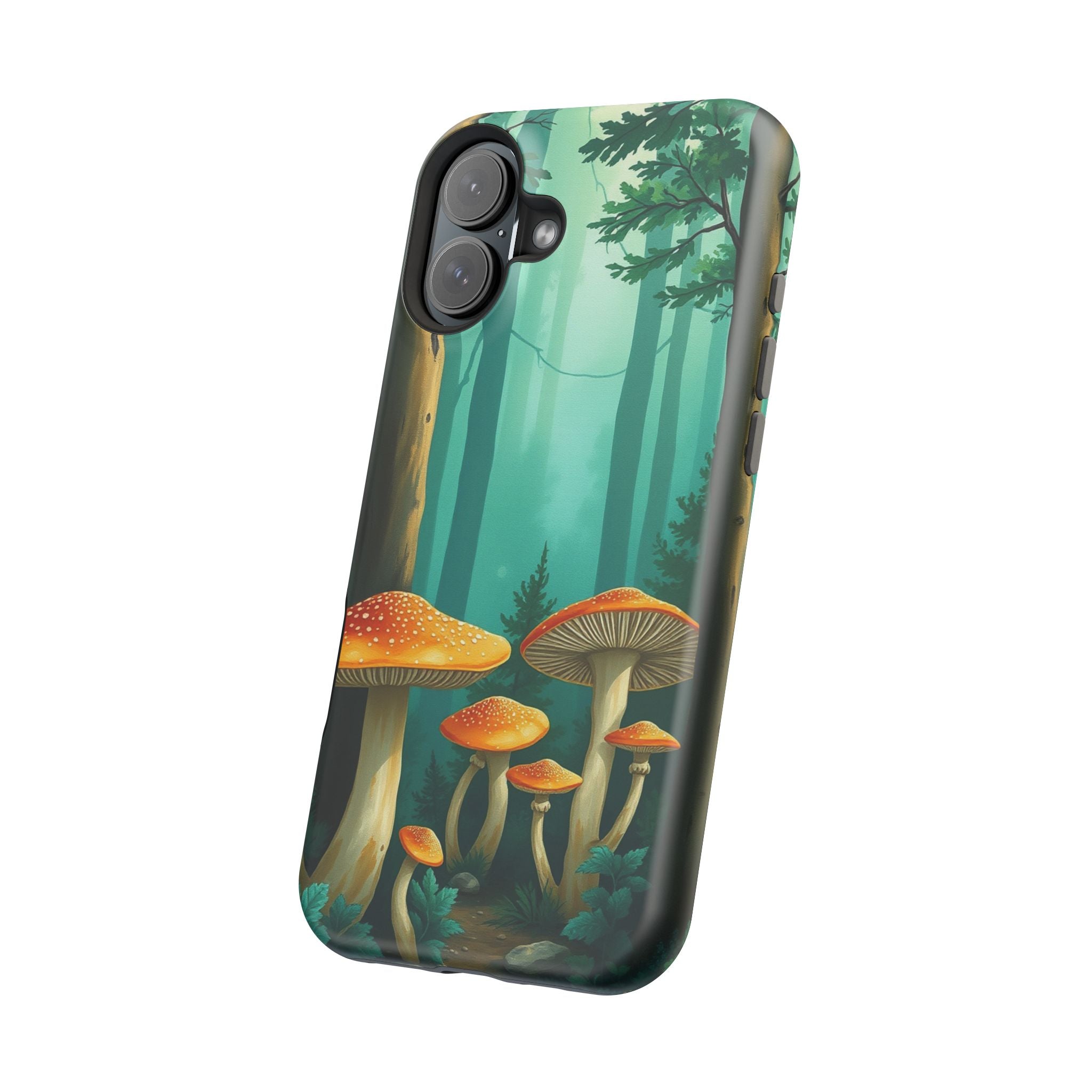 iPhone Mushroom Forest Oil Painting Impressionist iPhone Clean Minimal · iPhone