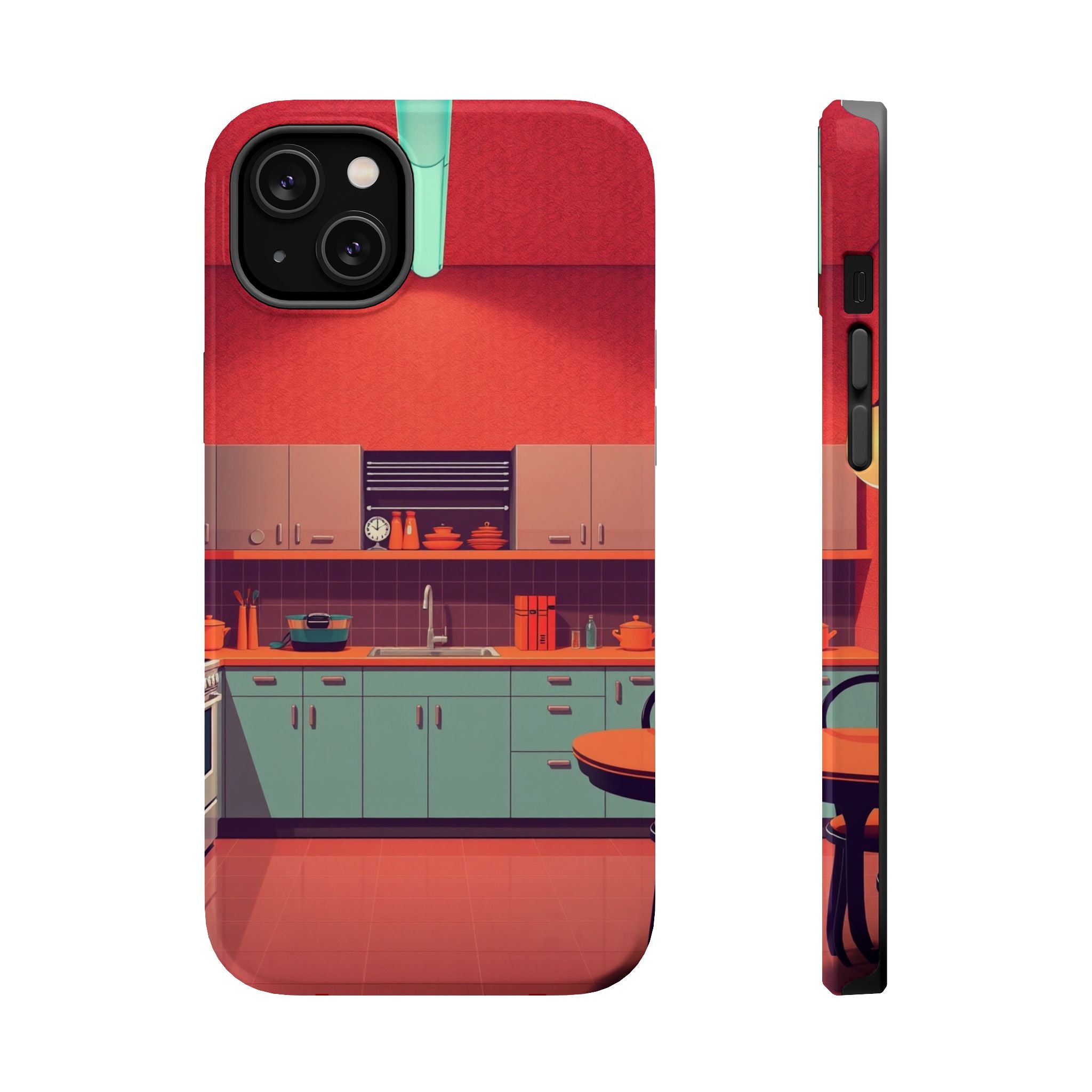 iPhone Earthy 1950s Kitchen Design Bold Modern Everyday Snap Case · iPhone Case