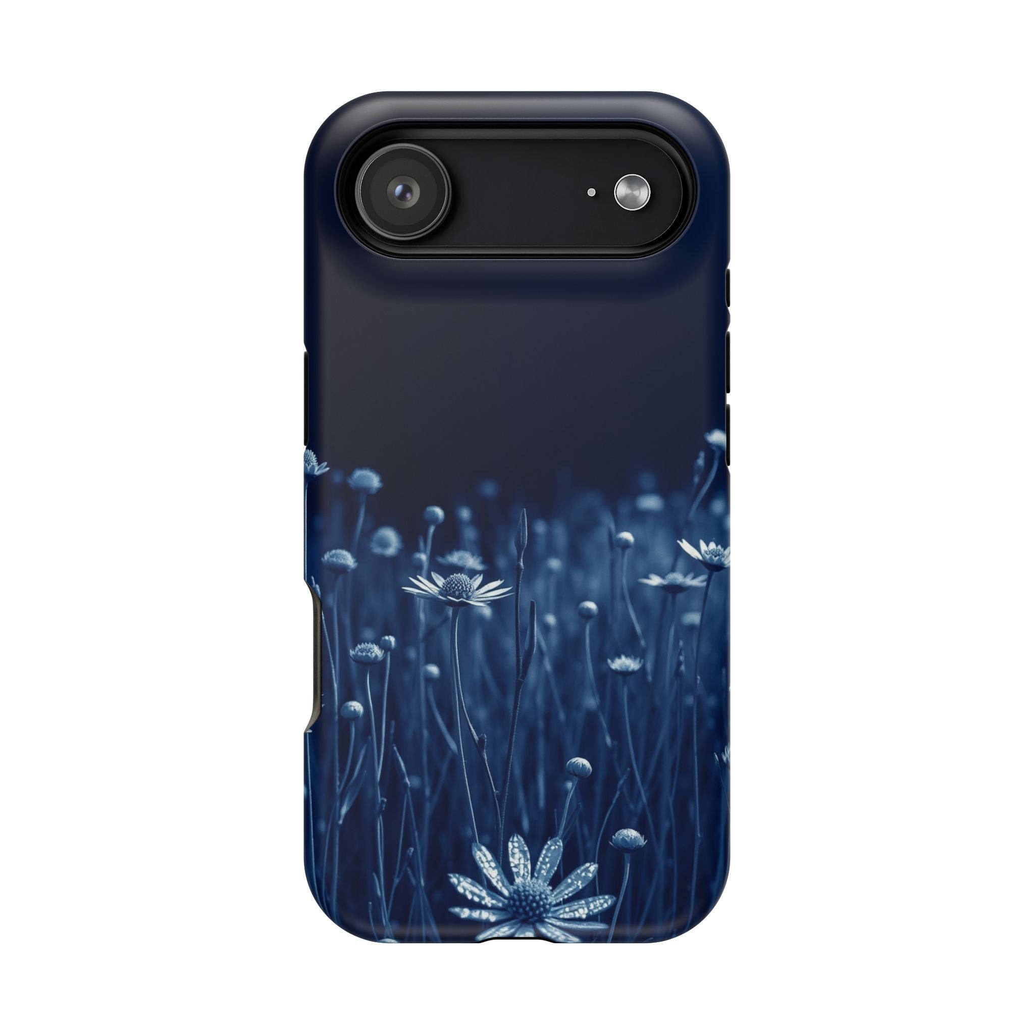 iPhone Midnight Blue And Silver Wildflower Field Clean iPhone Minimal · iPhone C