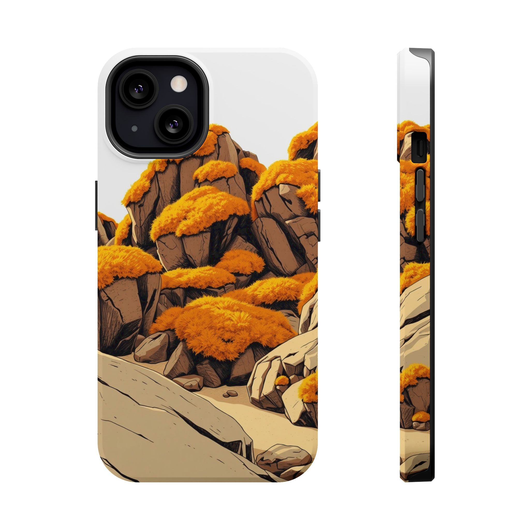 iPhone Moss Covered Rocks Bold Art Bold Modern Everyday Snap Case · iPhone Case