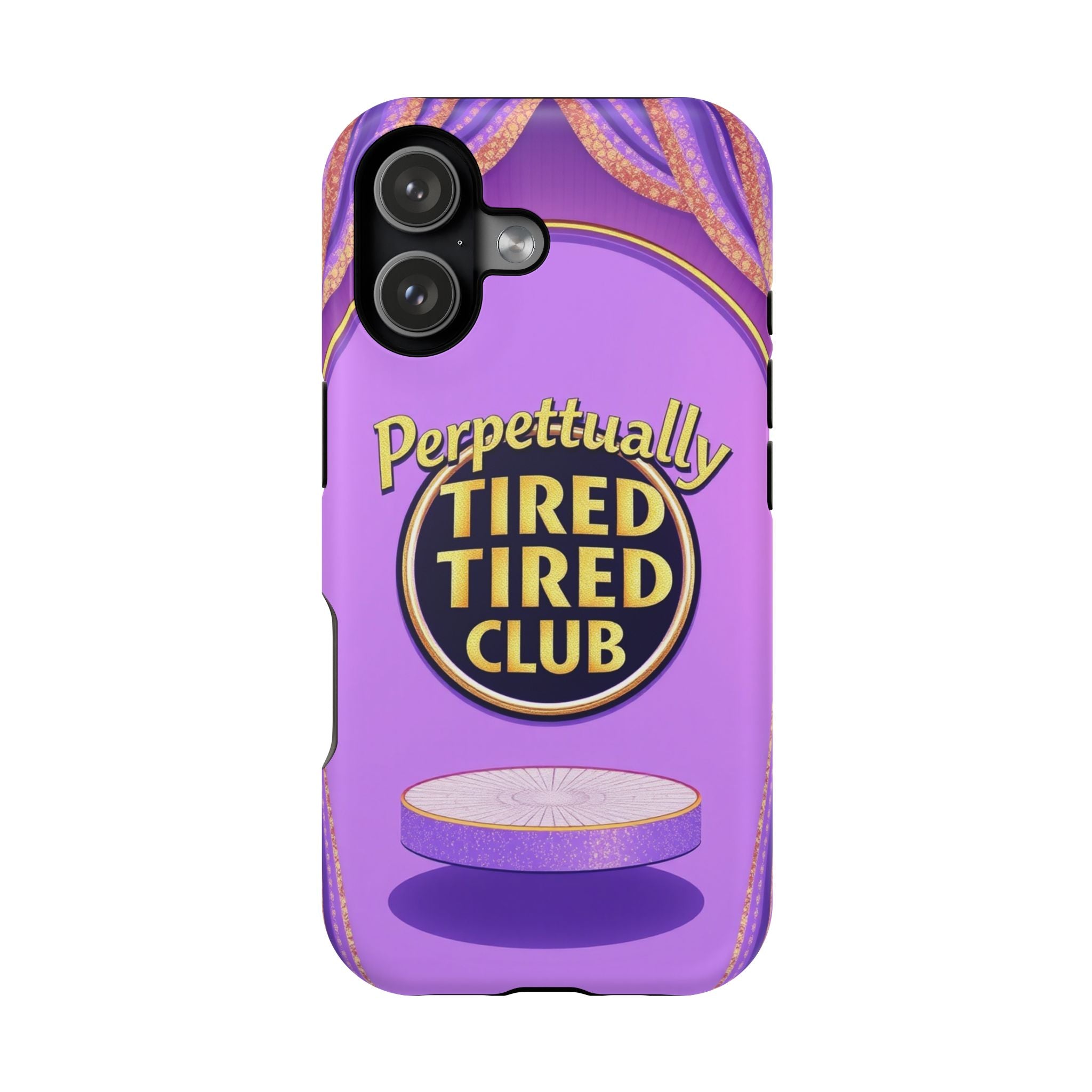 iPhone Perpetually Tired Club Bold Art Slim Everyday Designer Case · iPhone Case