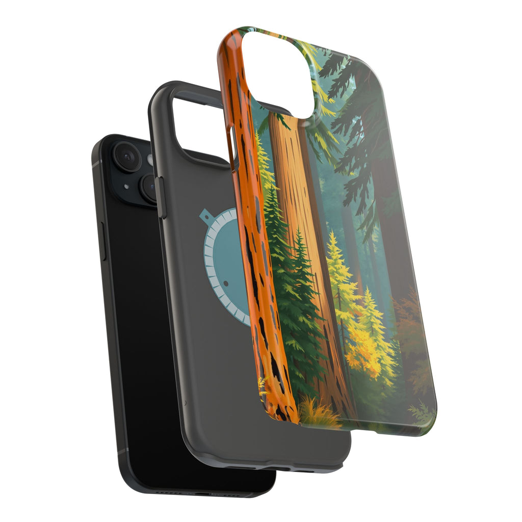 iPhone Redwood Forest Oil Painting Impressionist Clean iPhone Minimal · iPhone C