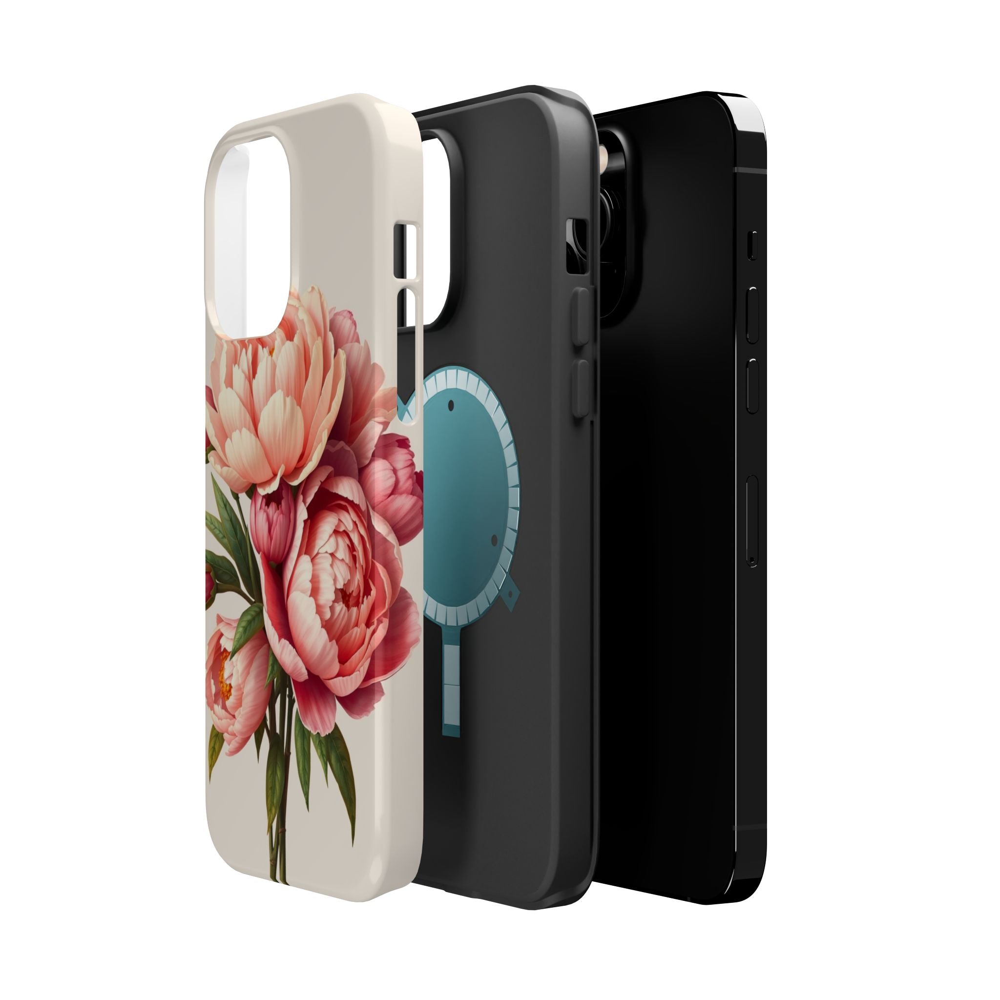 iPhone Rose Pink And Cream Peony Bouquet Slim Everyday iPhone Designer · iPhone