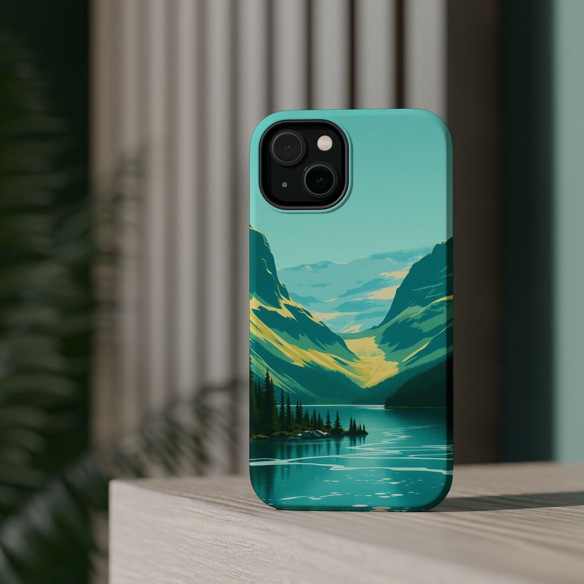 iPhone Radiant Glacier Lake Design Bold Modern Everyday Snap Case · iPhone Case