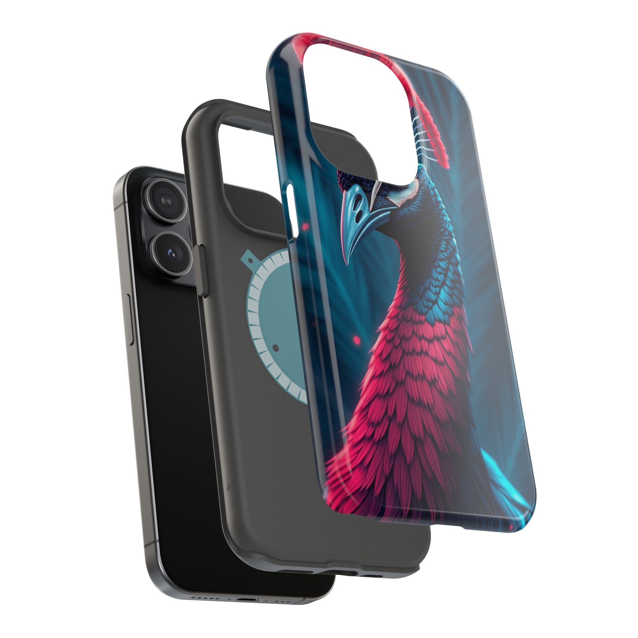 iPhone Nouveau Peacock Electric Art Slim Everyday Designer Case · iPhone Case