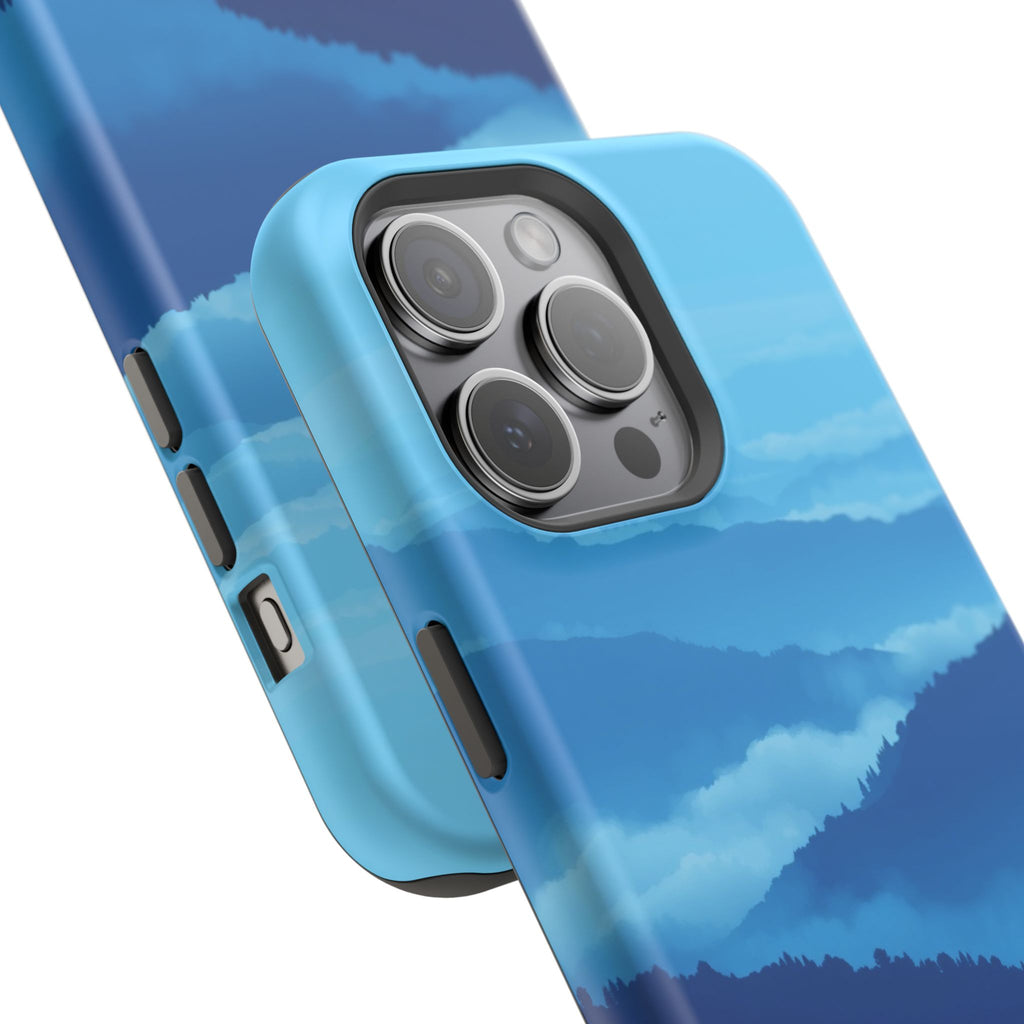 iPhone Fog Rolling Over Hills Pixel Art -Bit Slim iPhone Everyday · iPhone Case