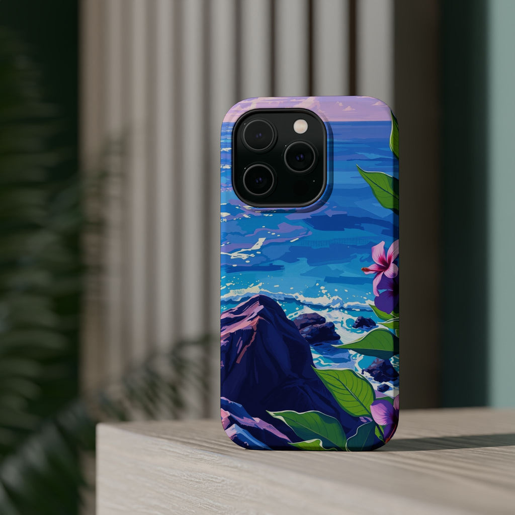 iPhone Hibiscus Coast Enchanted Art Slim Everyday Designer Case · iPhone Case