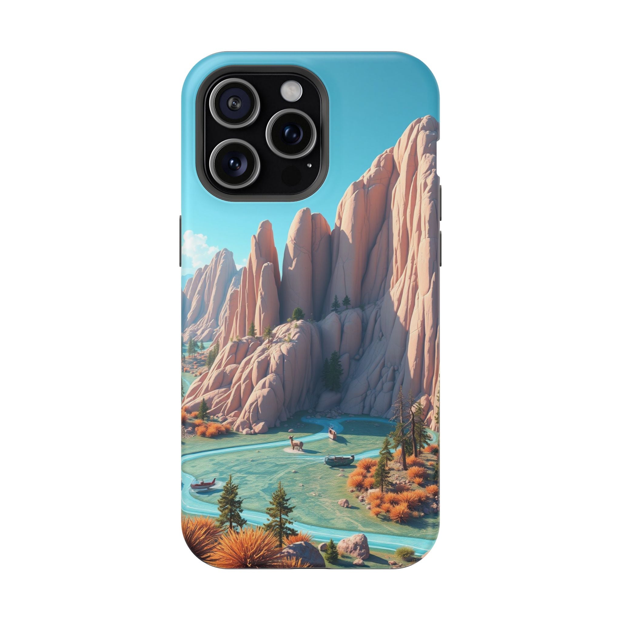 iPhone Pine Ridge Electric Art Slim Everyday Designer Case · iPhone Case