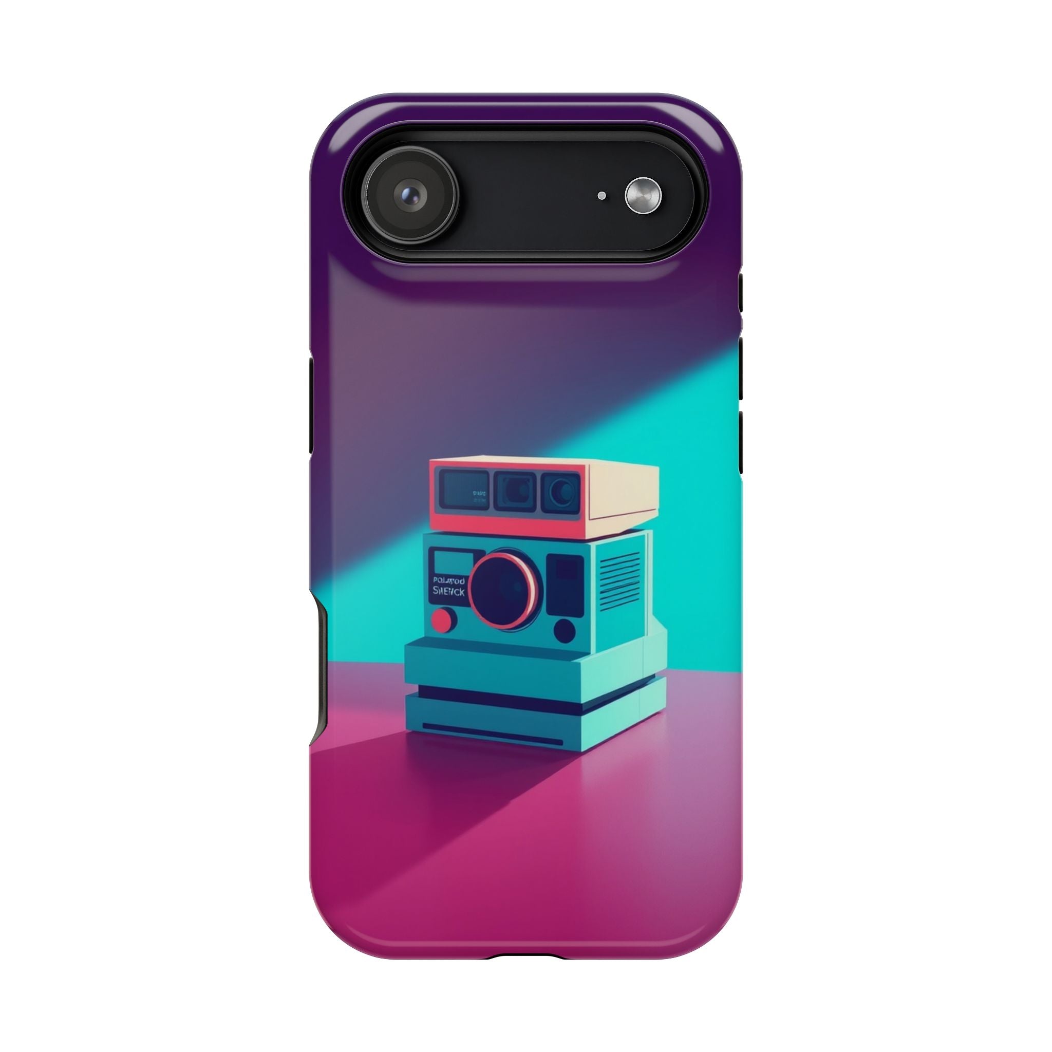 iPhone Polaroid Stack Memory Pop Art Bold Slim Everyday Designer Case · iPhone C