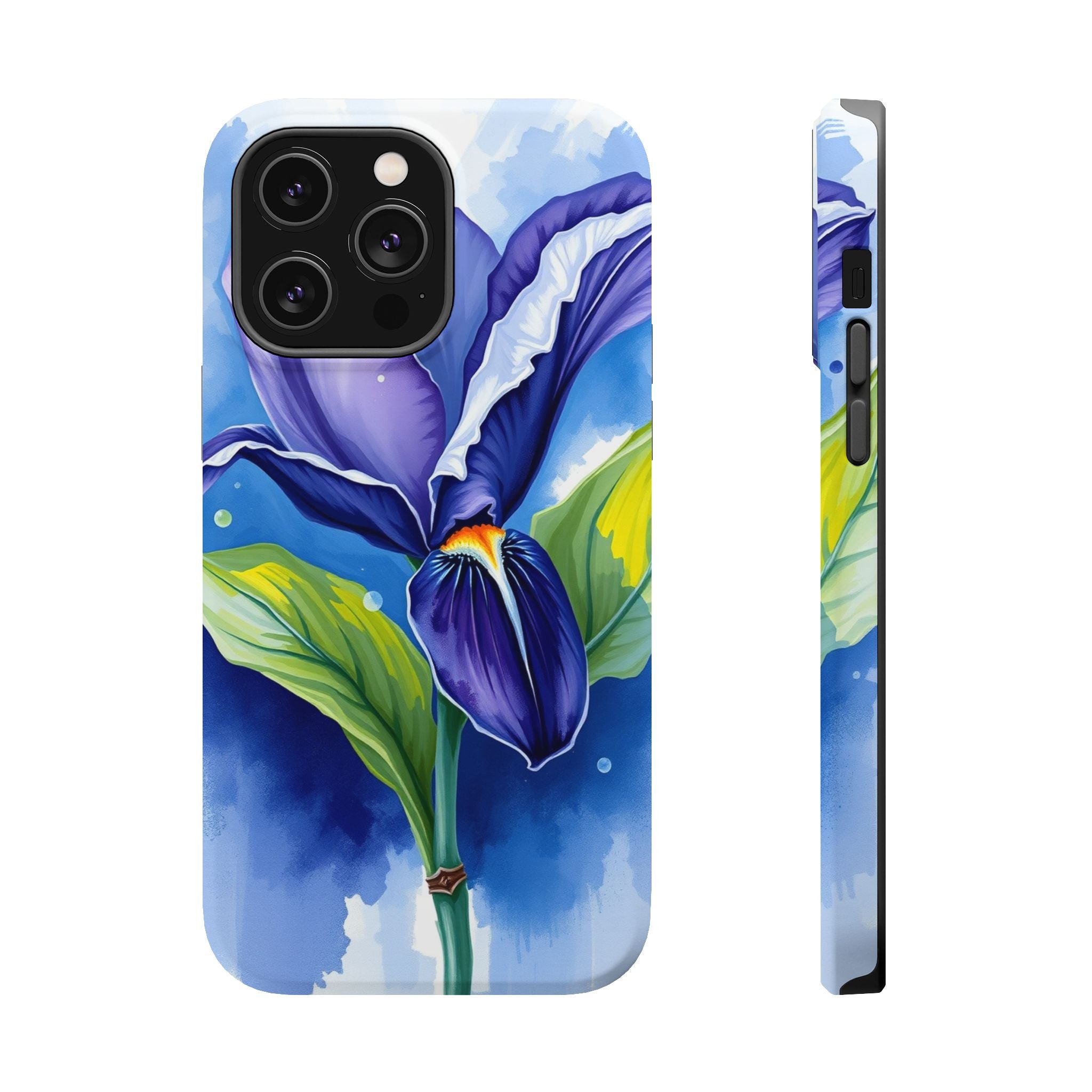 iPhone Indigo And Violet Petal Storm Slim Everyday Designer Case · iPhone Case