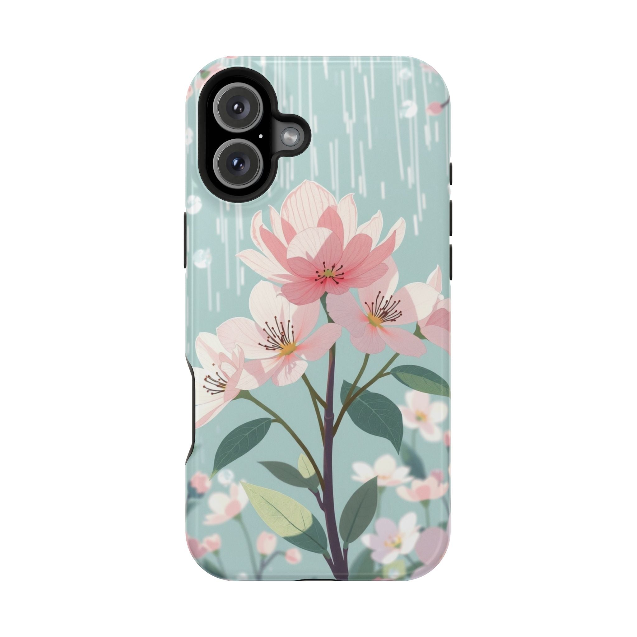 iPhone Mint And Blush Spring Shower Bloom Slim iPhone Everyday Designer · iPhone