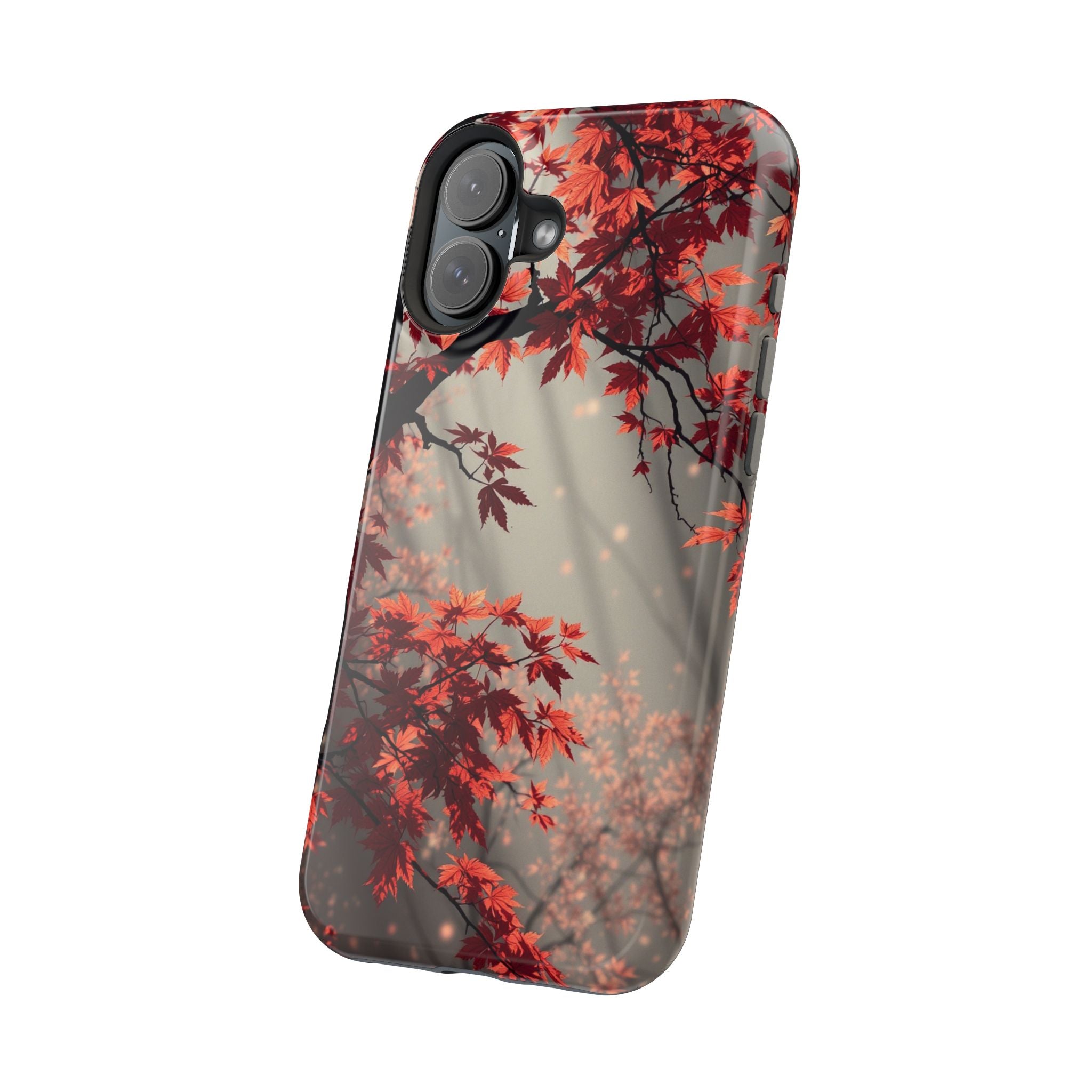 iPhone Charcoal And Copper Autumn Maple Slim Everyday iPhone 17 · iPhone Case