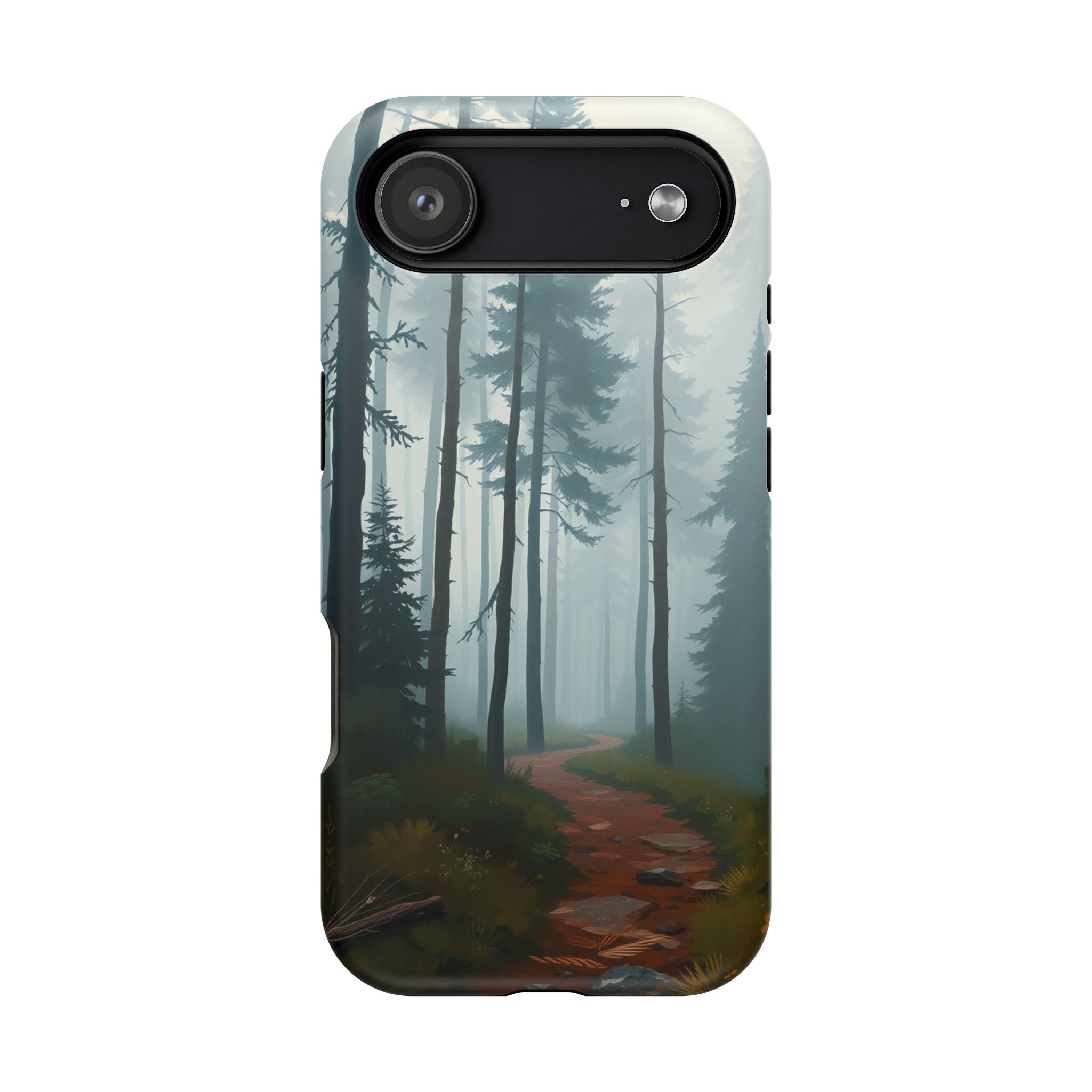 iPhone Serene Misty Forest Path Design Slim Everyday Designer Case · iPhone Case