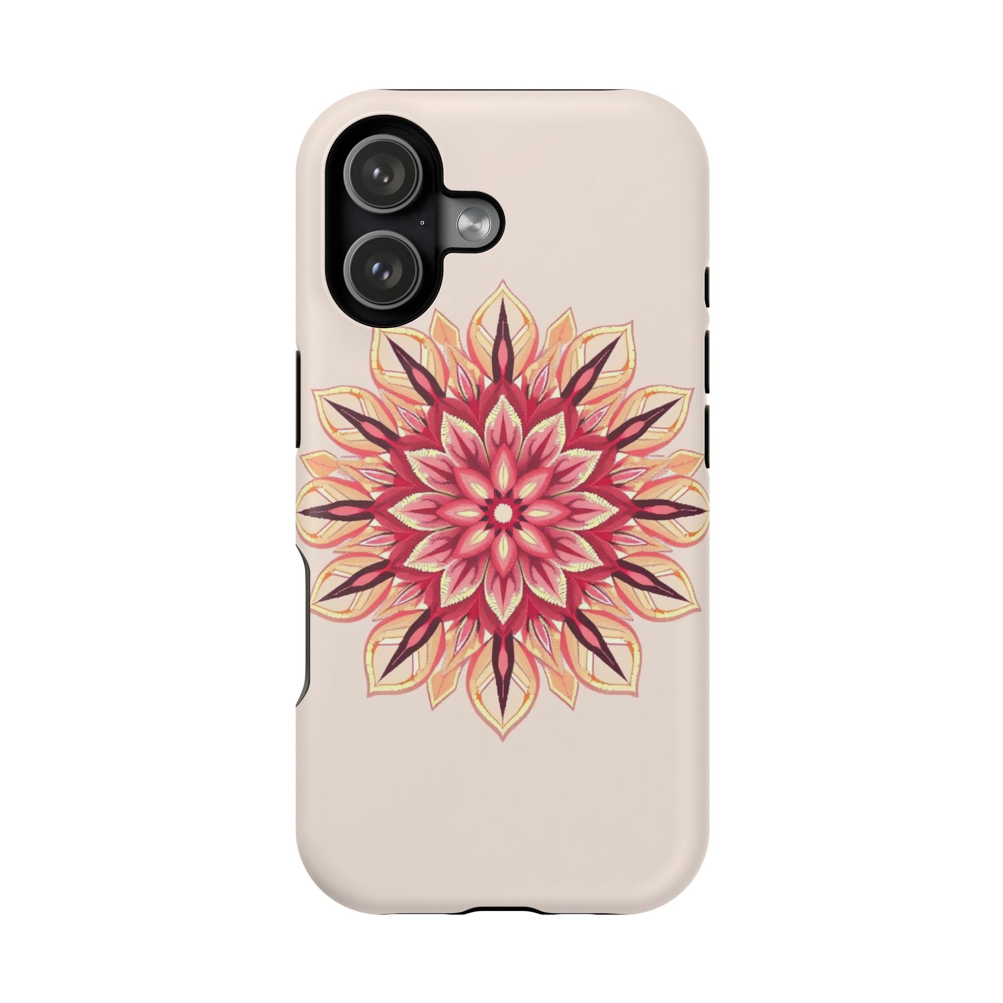iPhone Floral Mandala Pixel Art -Bit Slim Everyday Designer Case · iPhone Case