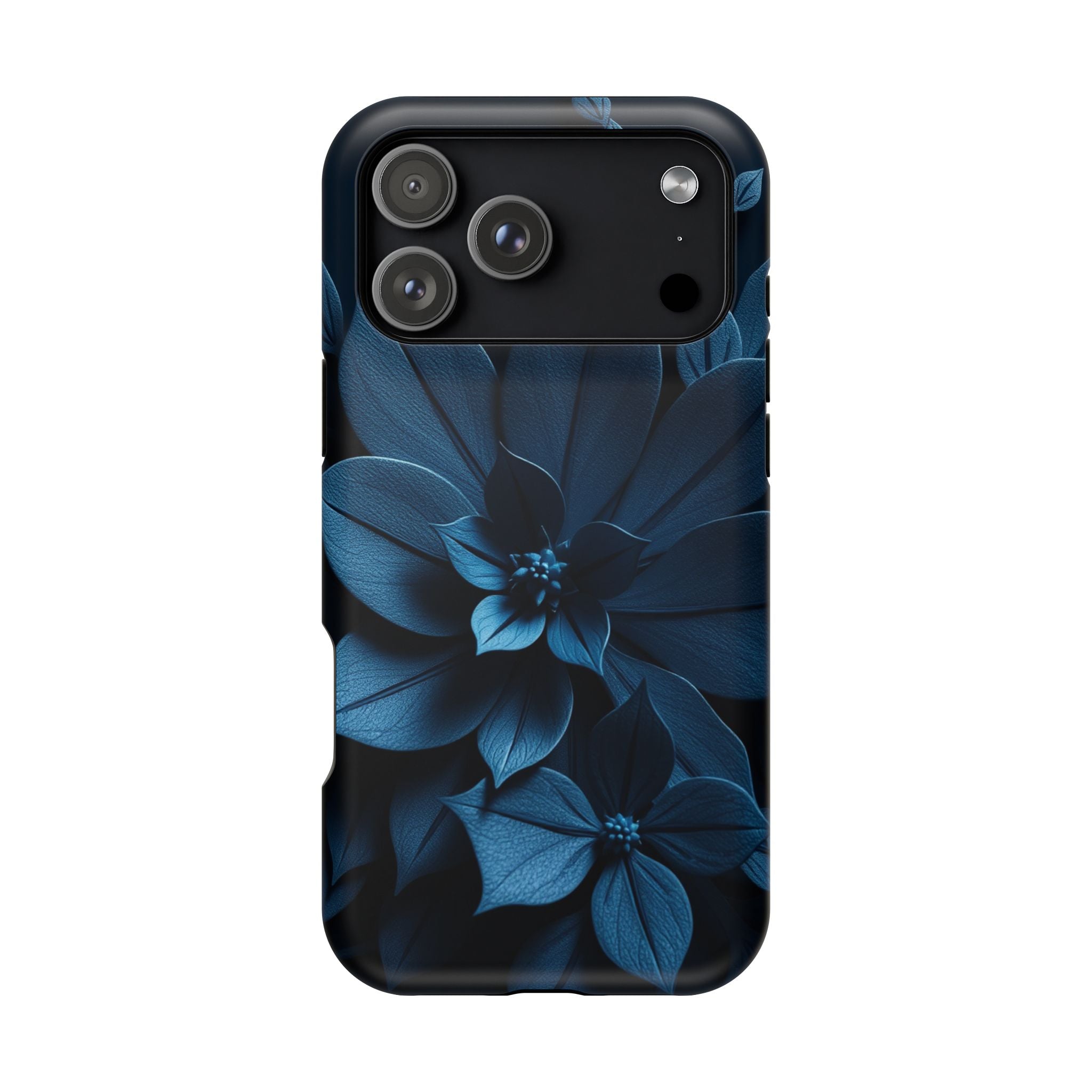 iPhone Midnight Blue And Silver Floral Dark Academia iPhone Slim · iPhone Case