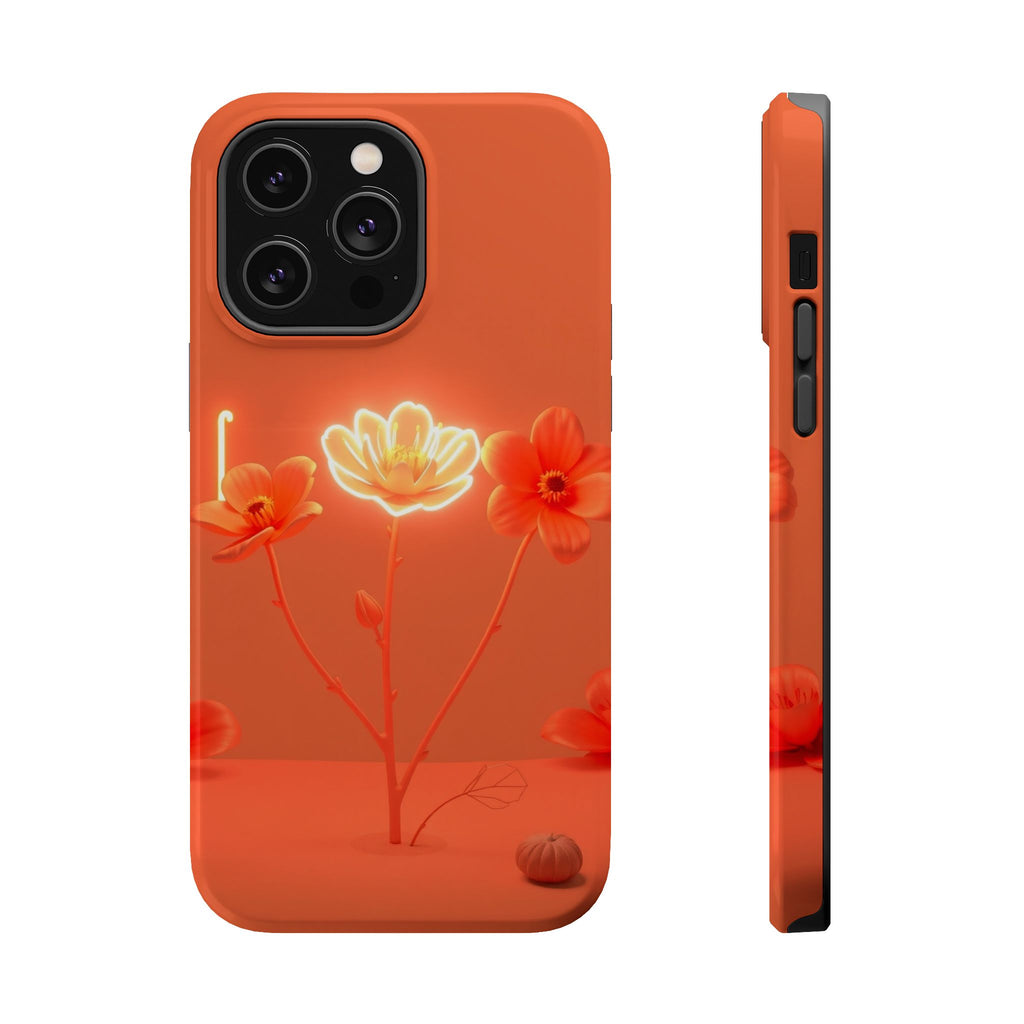 iPhone Neon Floral Enchanted Art Bold Modern Everyday Snap Case · iPhone Case