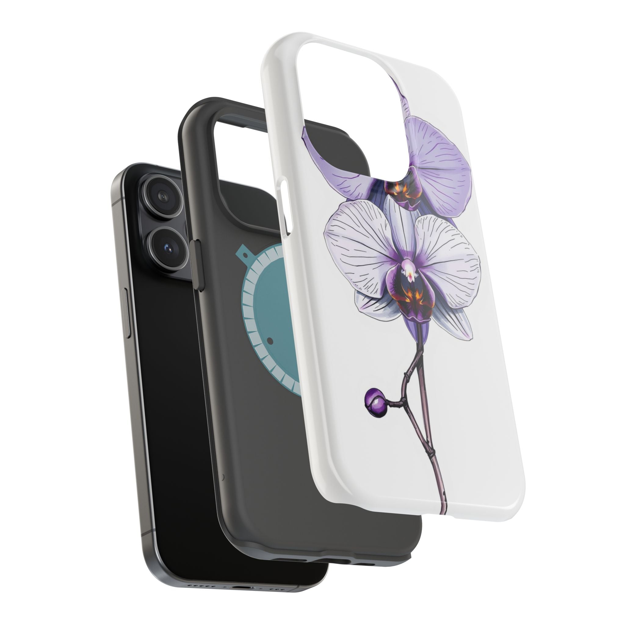 iPhone Orchid Study Hand-Drawn Sketch Slim Everyday Designer Case · iPhone Case