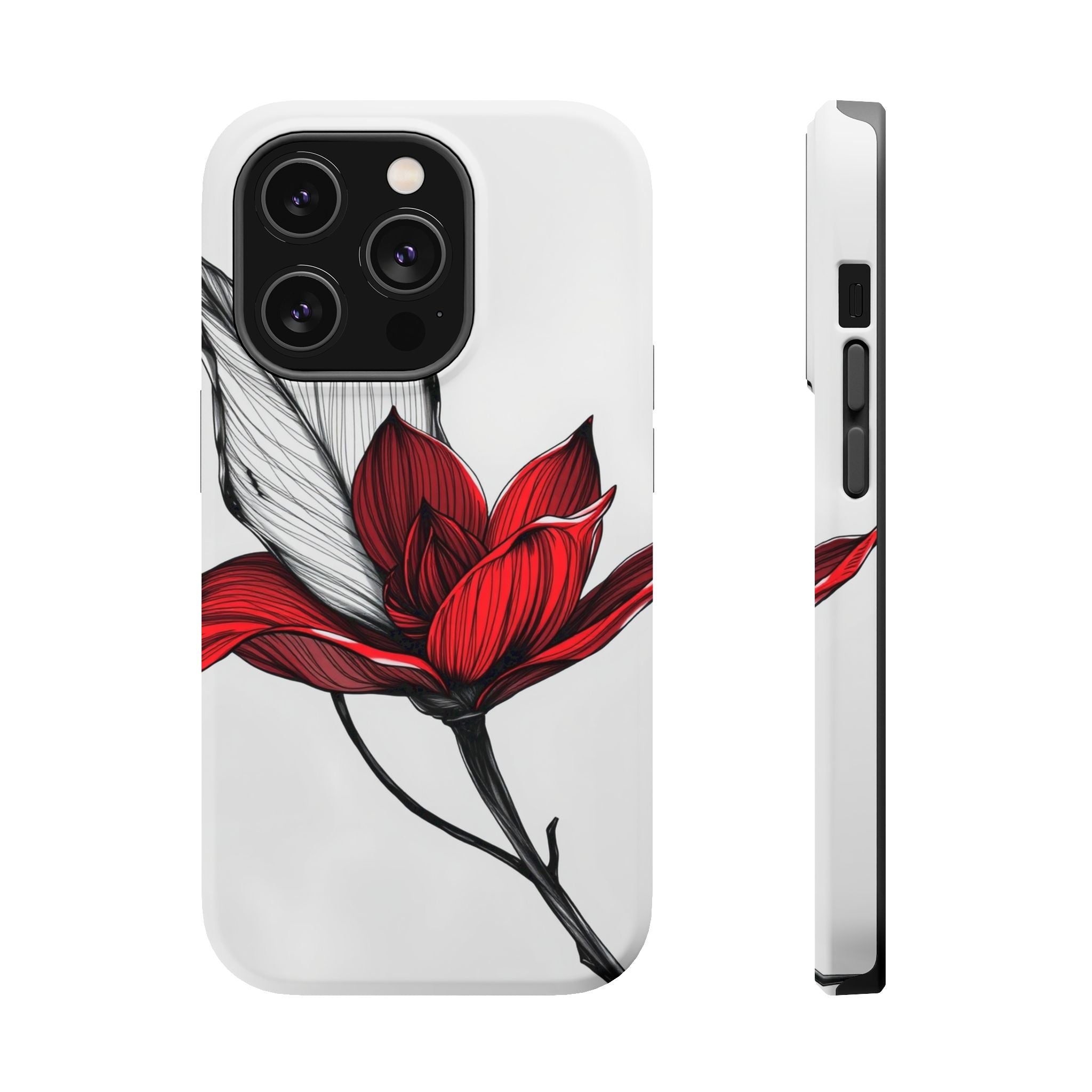 iPhone Vibrant Bloom and Leaf Design Slim Everyday Designer Case · iPhone Case