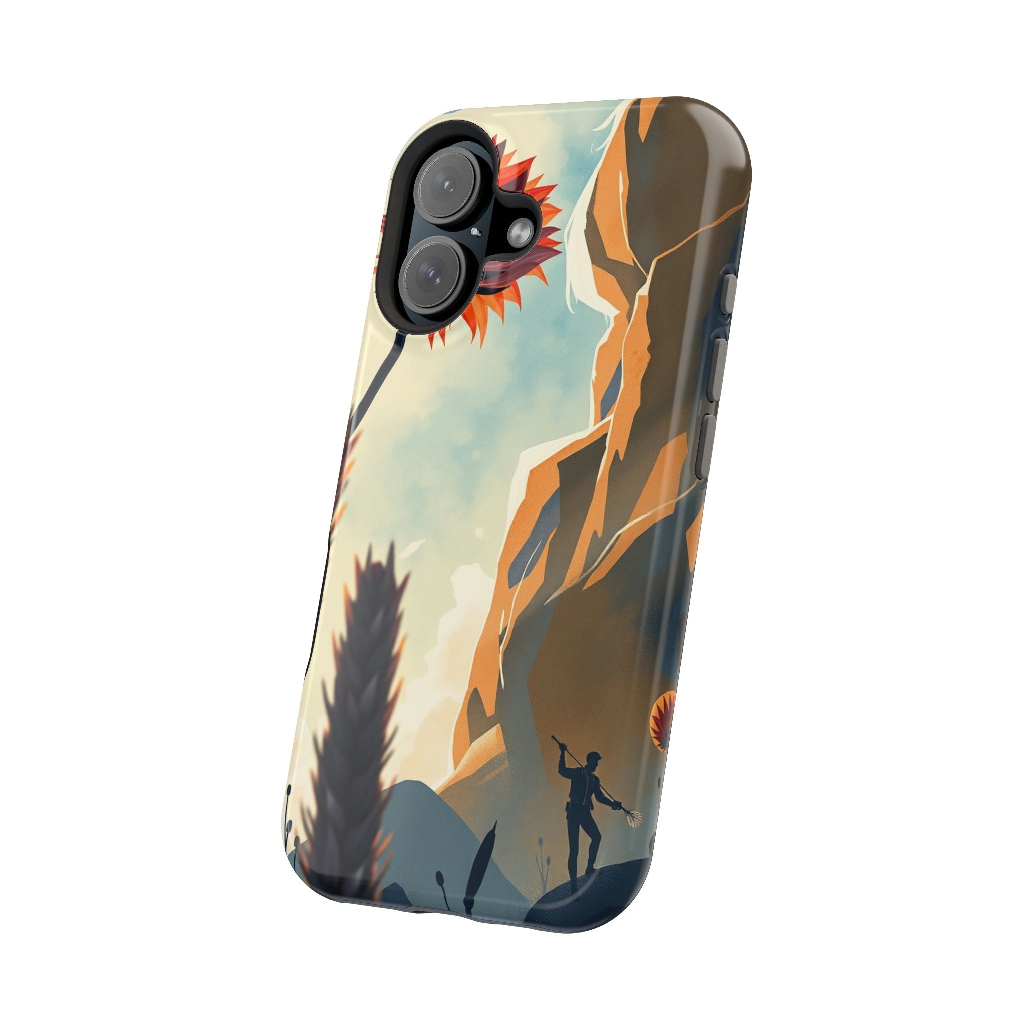 iPhone Bud Burst Vibrant Watercolor Artistic Everyday Cas Slim Snap Case · iPhon