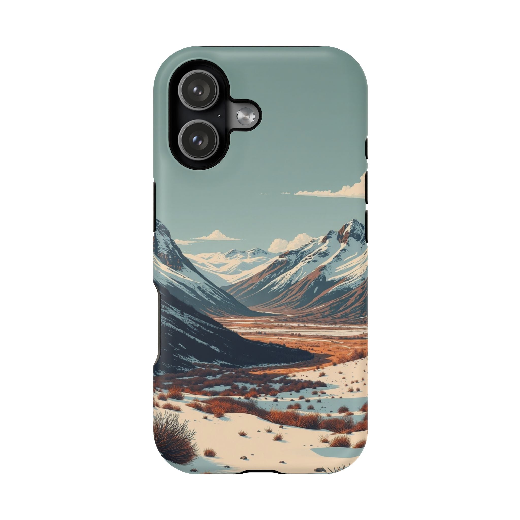 iPhone Serene Tundra Expanse Design Slim Everyday Designer Case · iPhone Case