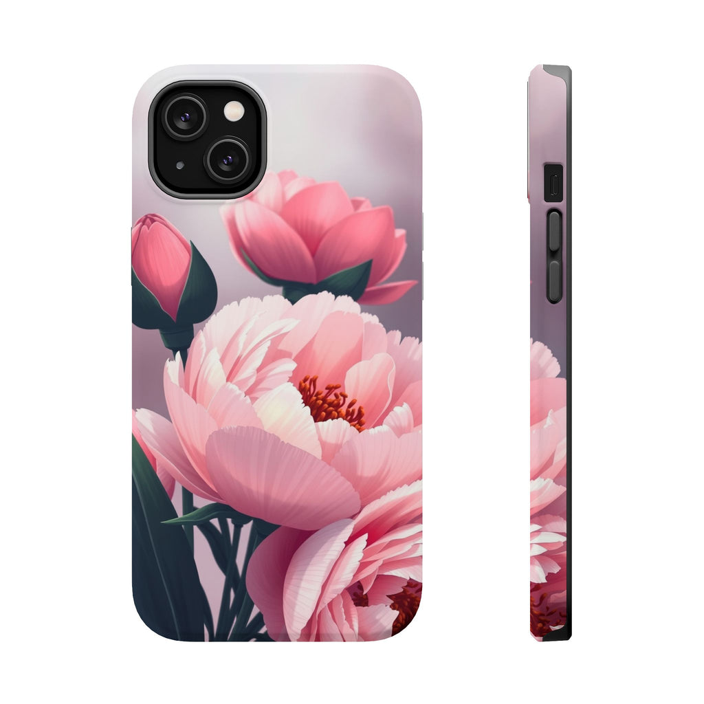iPhone Peony Bouquet Enchanted Art Bold Modern Everyday Snap Case · iPhone Case