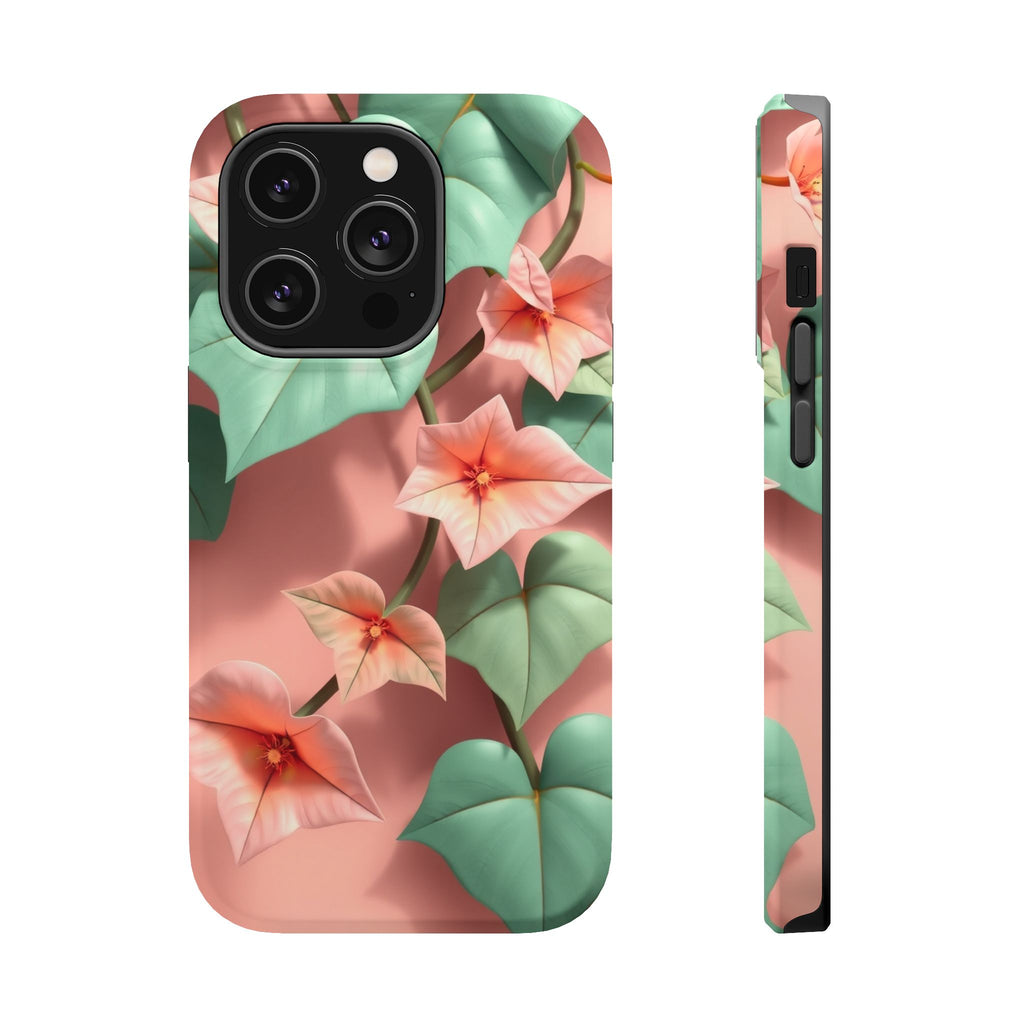 iPhone Mint And Blush Art Nouveau Vine Slim Everyday Designer Case · iPhone Case