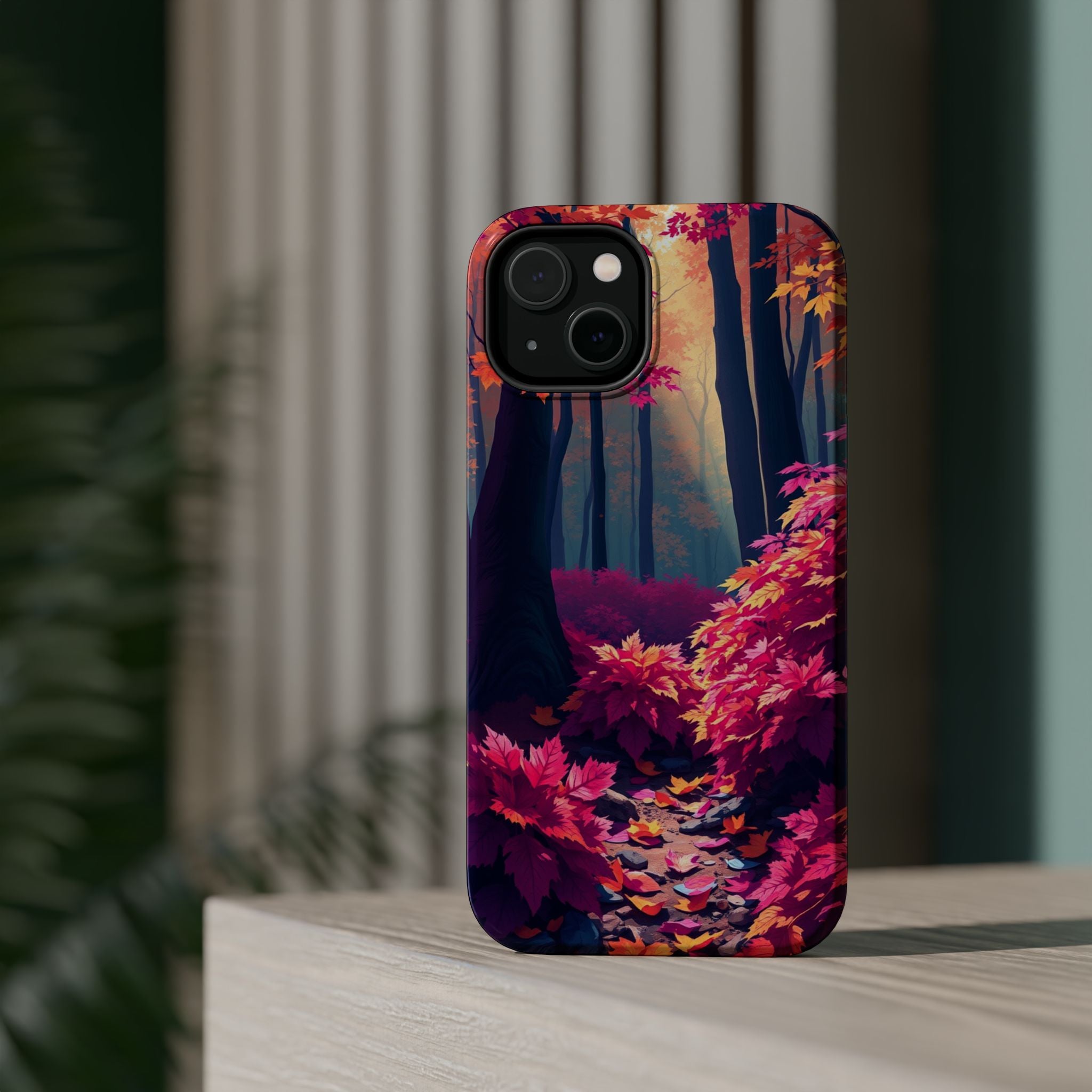 iPhone Earthy Autumn Forest Floor Design Slim Everyday iPhone Designer · iPhone