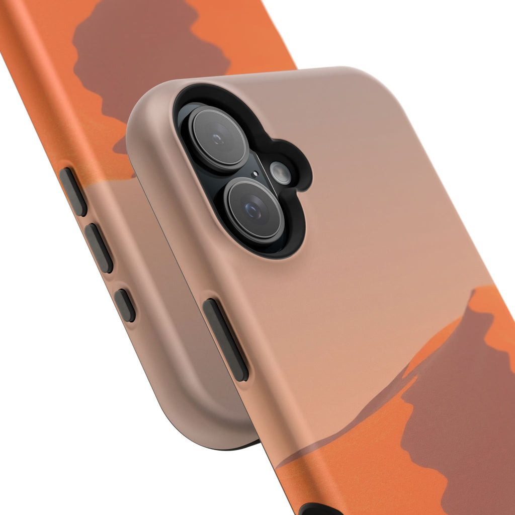 iPhone Burnt Orange And Sand Snow Field Slim Everyday iPhone Designer · iPhone C