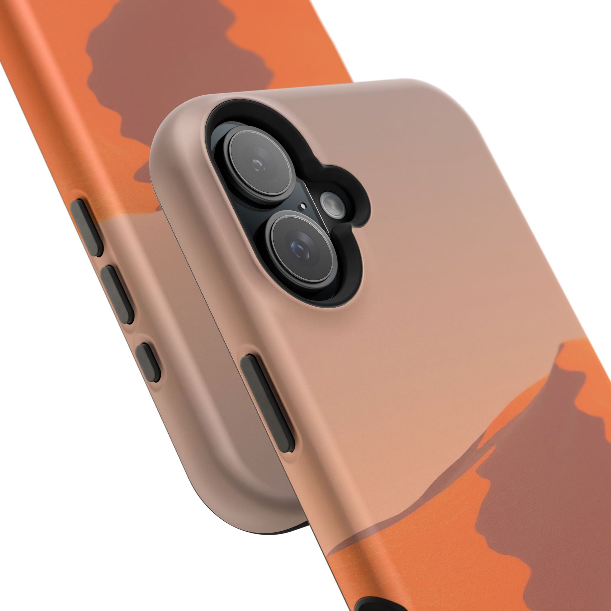 iPhone Burnt Orange And Sand Snow Field Slim Everyday iPhone Designer · iPhone C